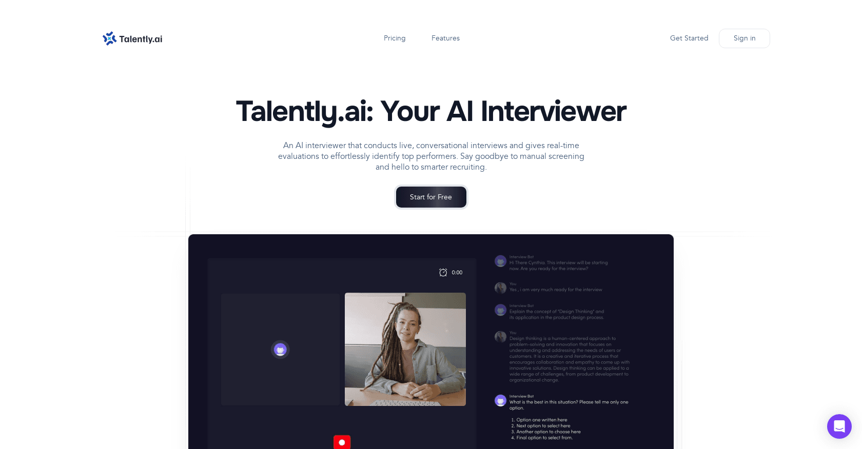 Talently.ai screenshot