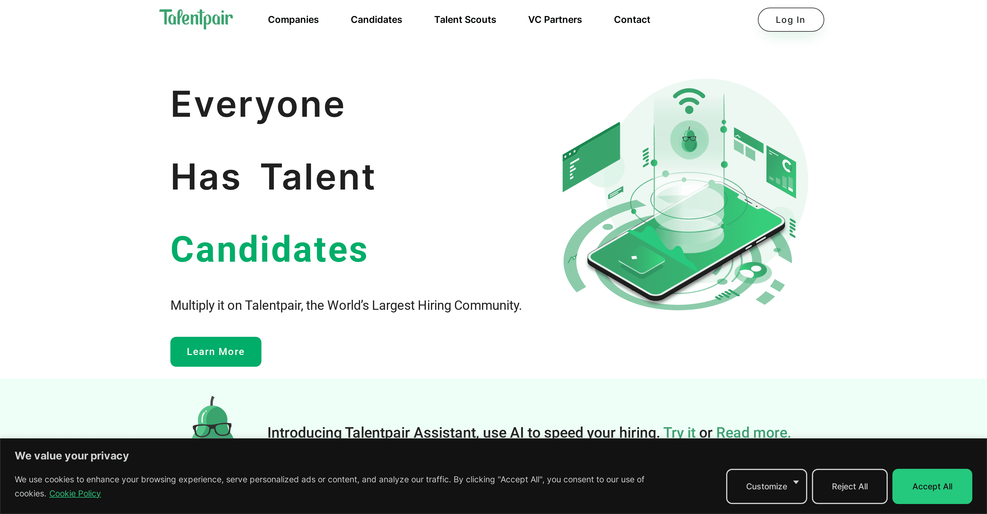 Talentpair screenshot