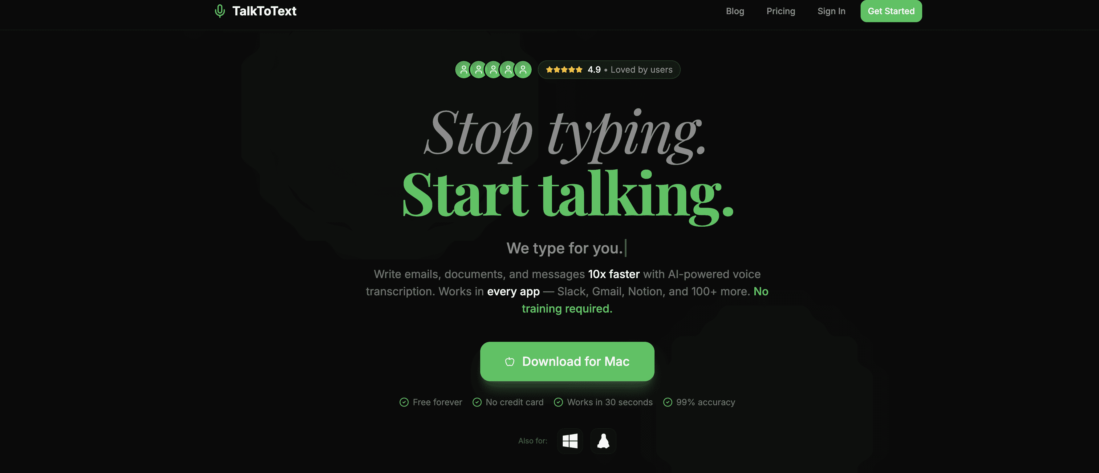 TalkToText screenshot