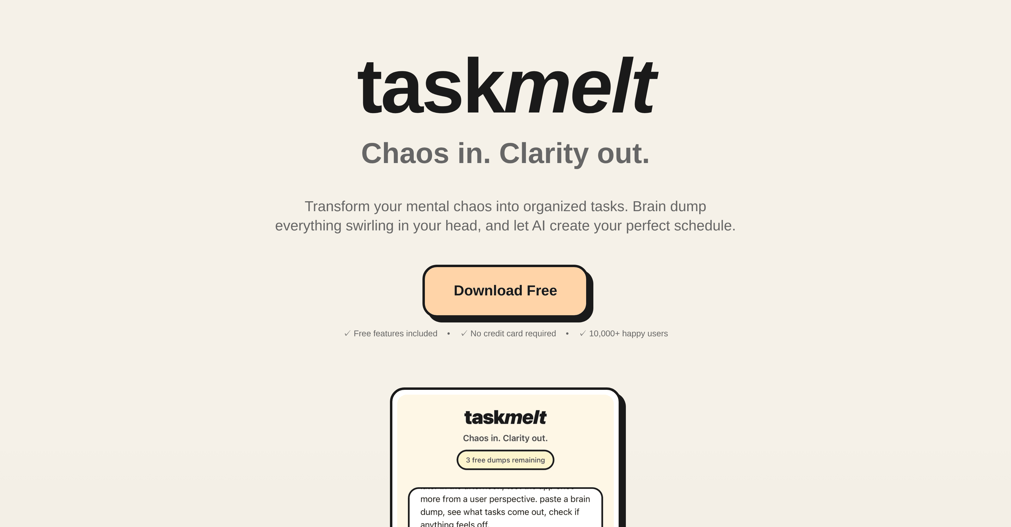 taskmelt screenshot