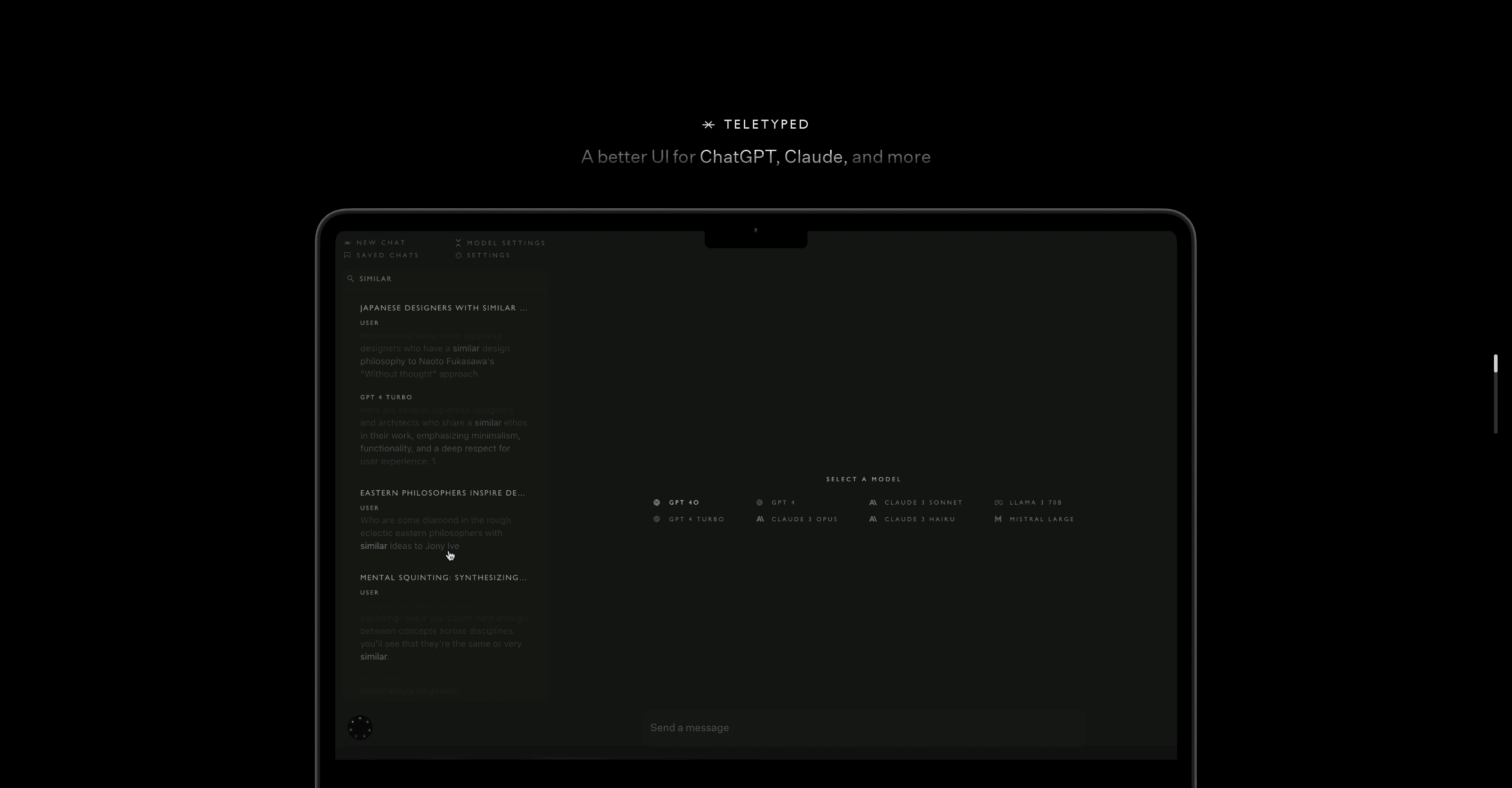 Teletyped screenshot
