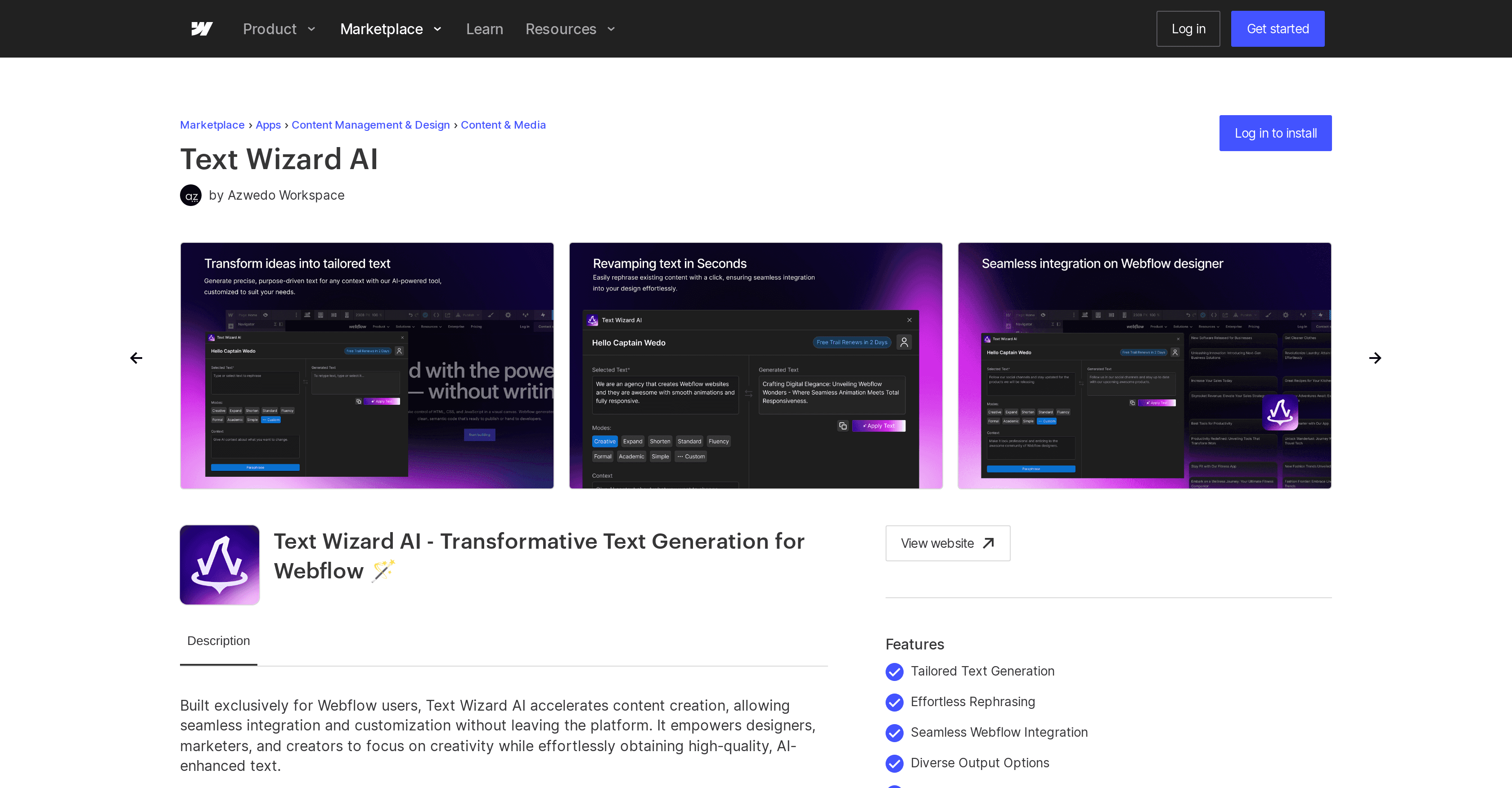 Text Wizard AI screenshot