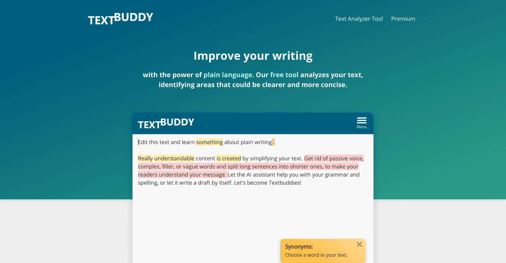 Textbuddy screenshot