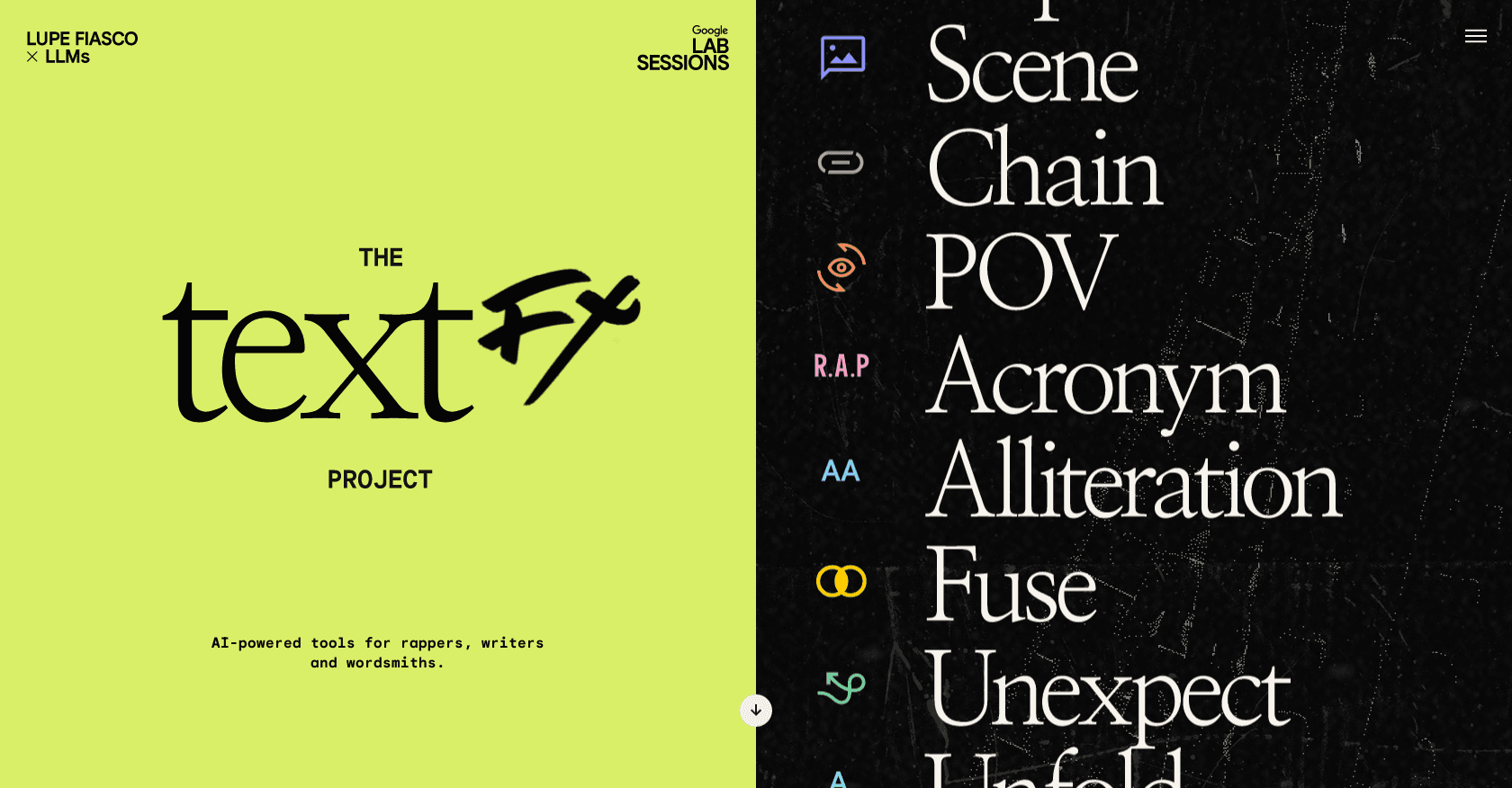 TextFX screenshot