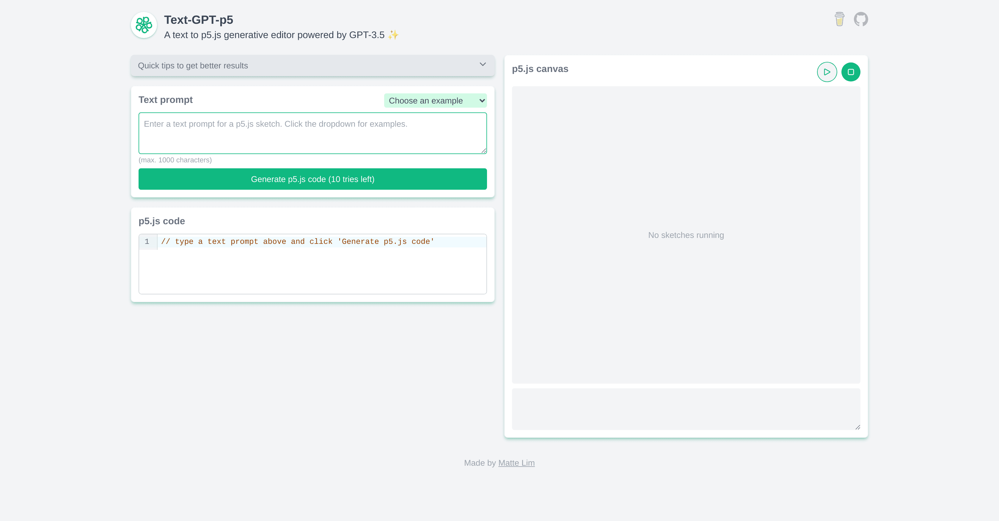 Textgptp5 screenshot
