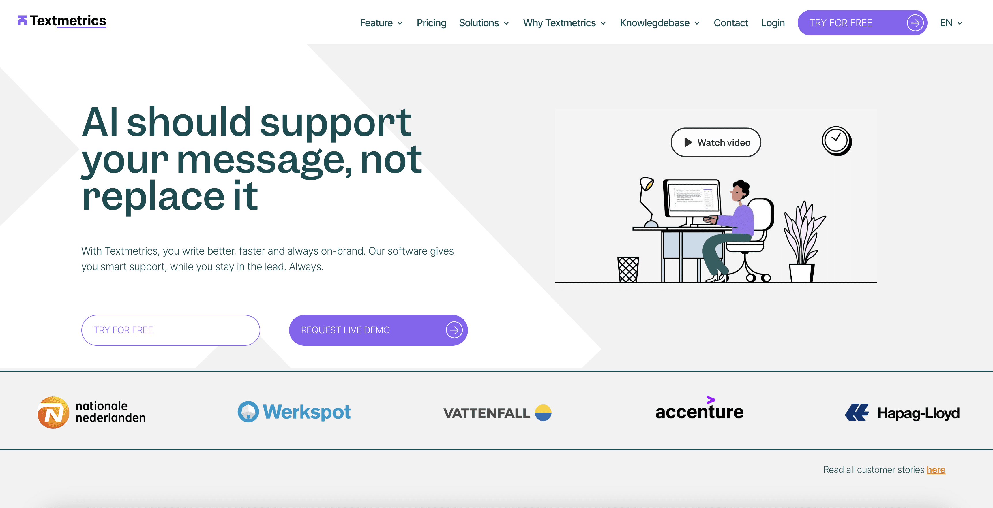 Textmetrics screenshot