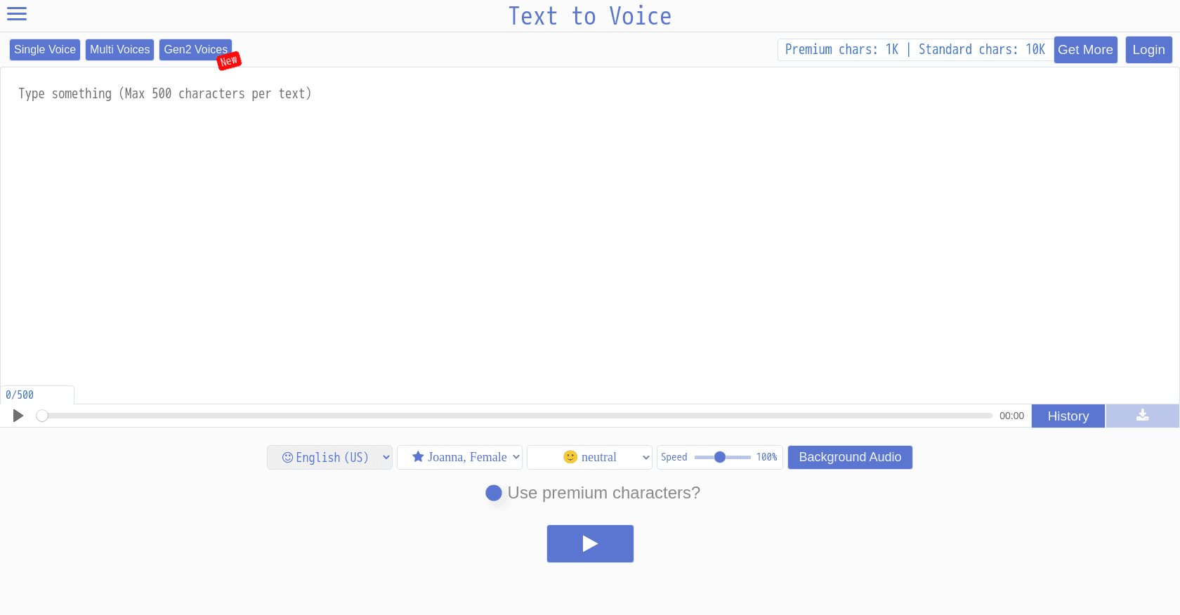 Texttovoice screenshot