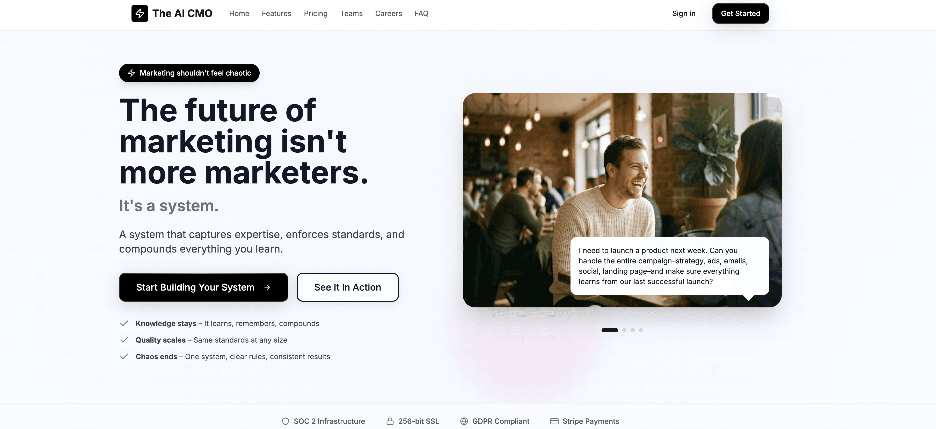 The AI CMO screenshot
