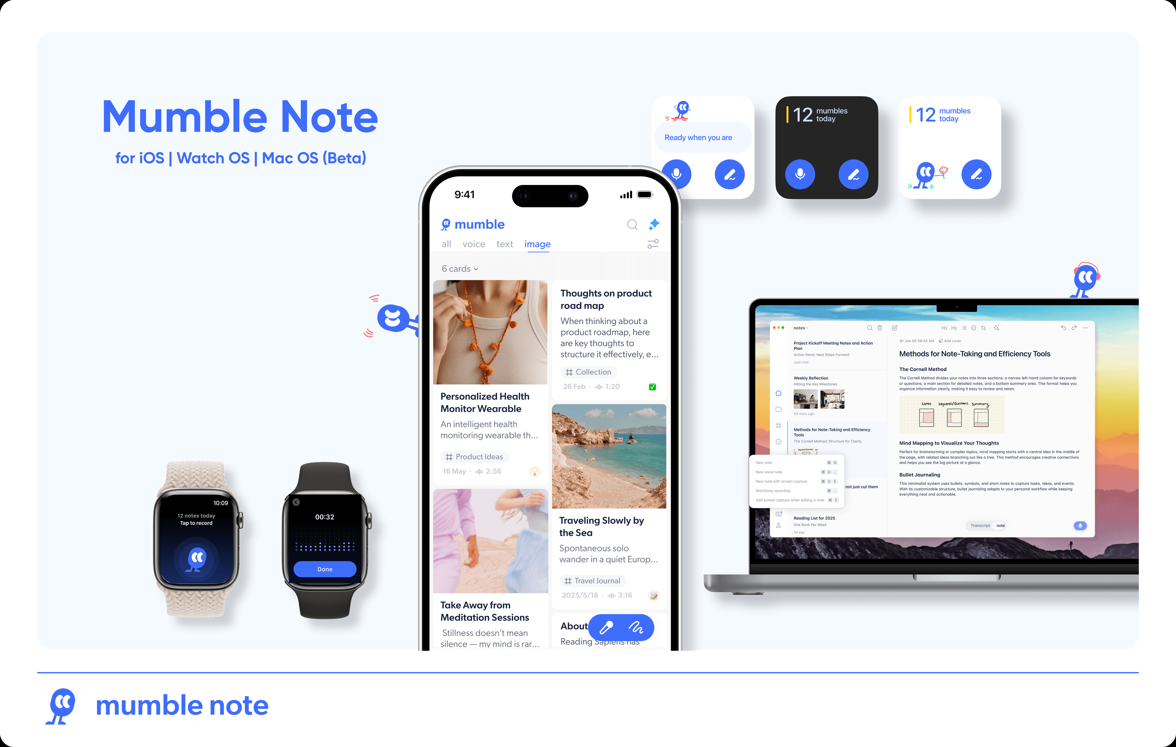 Mumble AI: Voice-first workspace for Mac & iOS screenshot