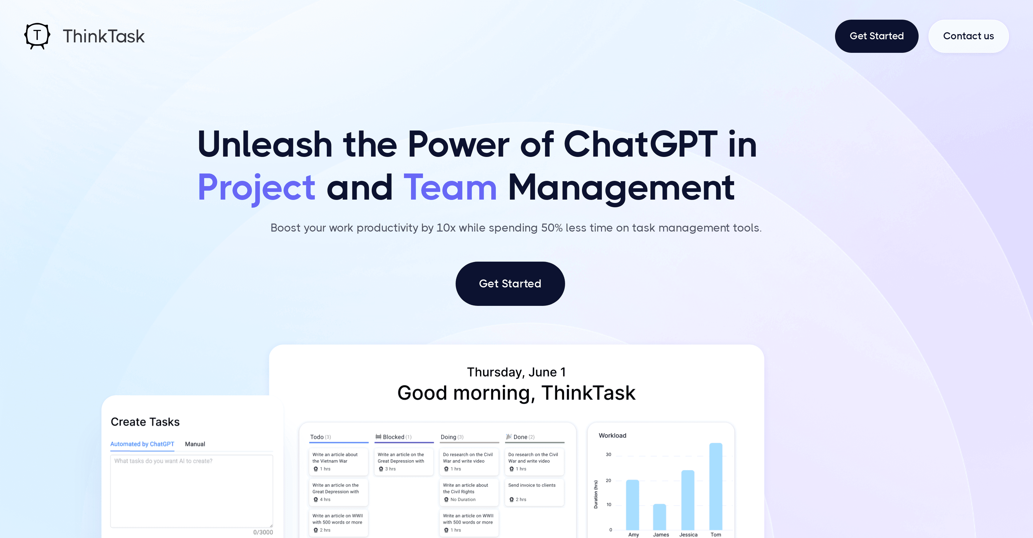 Thinktask screenshot