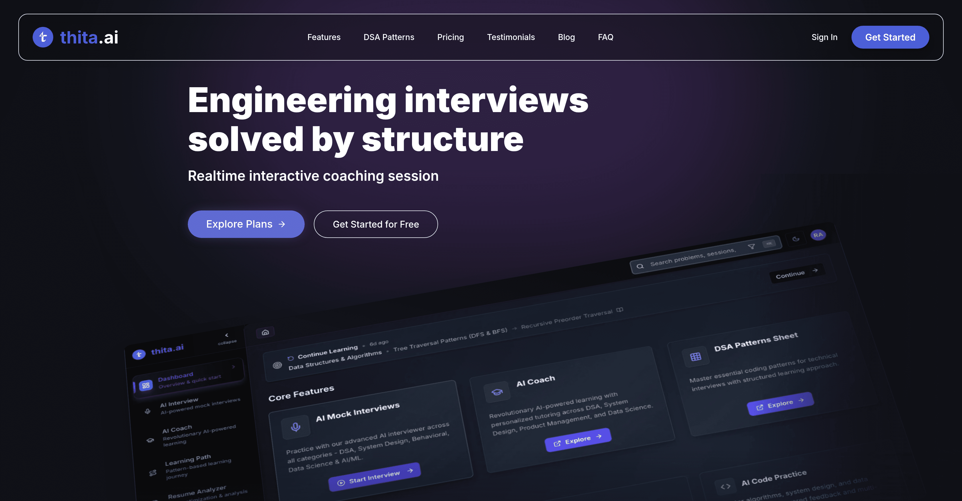 Thita.ai screenshot