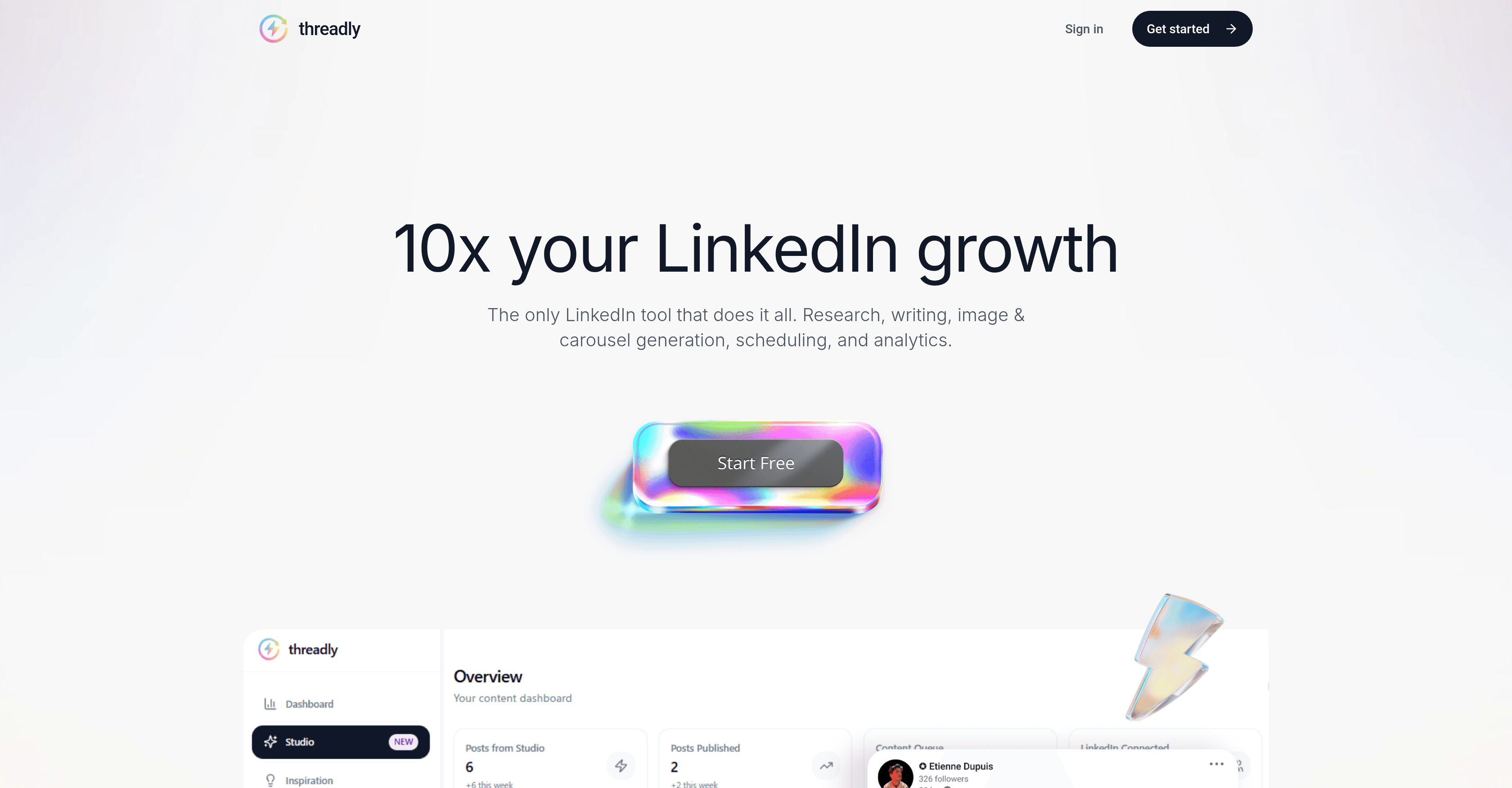 ThreadlyApp.co screenshot