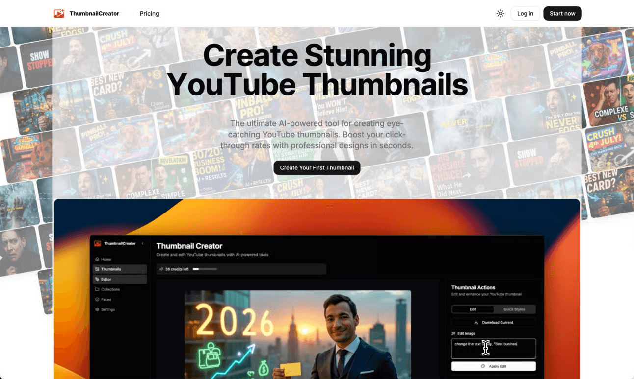 ThumbnailCreator.com screenshot
