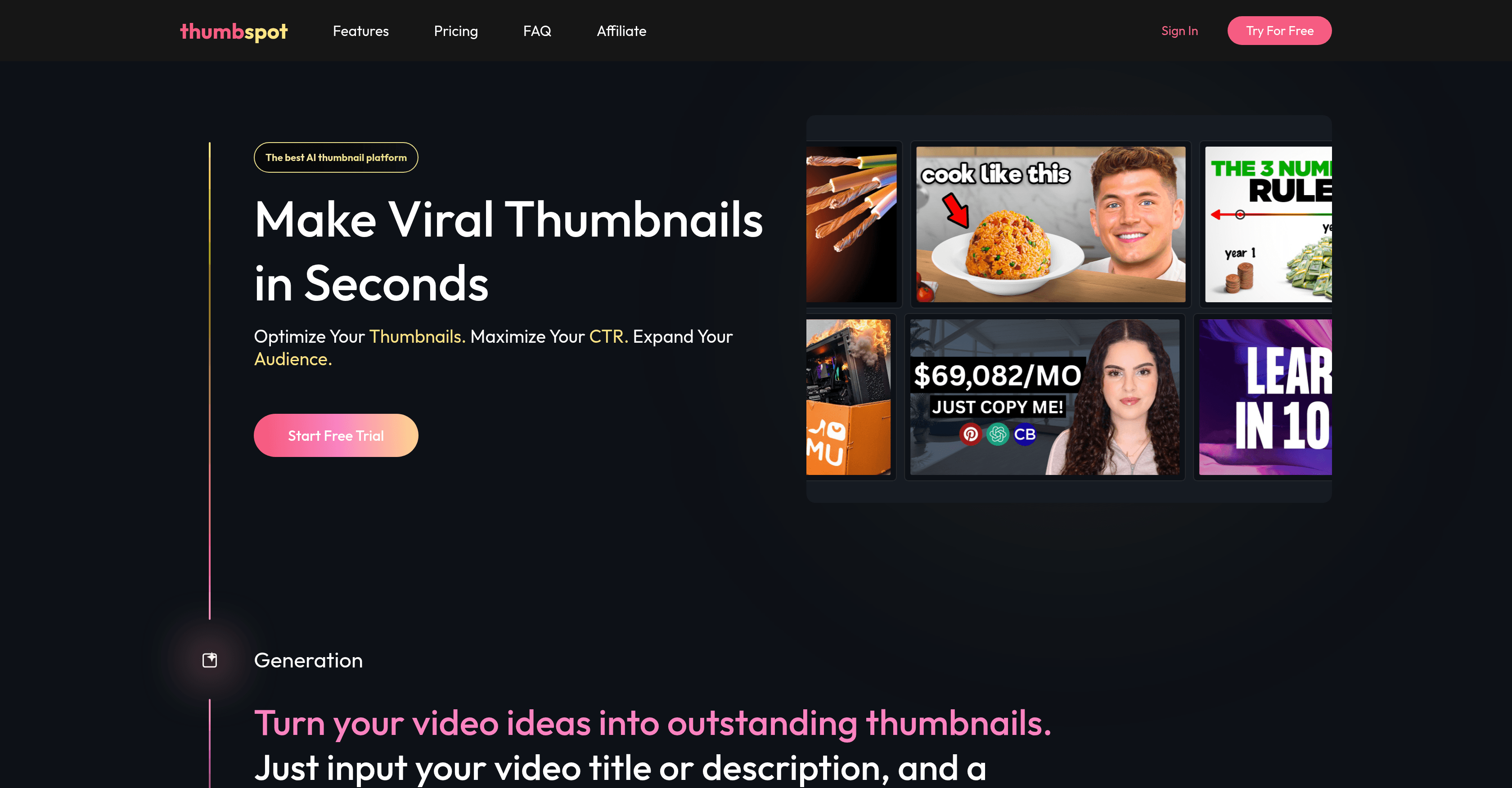 Thumbspot screenshot