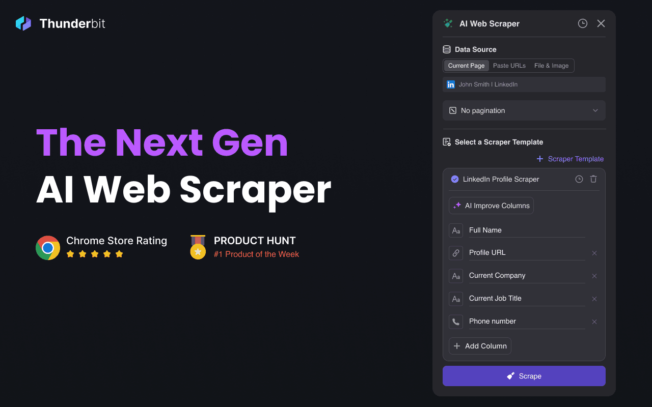 Thunderbit screenshot