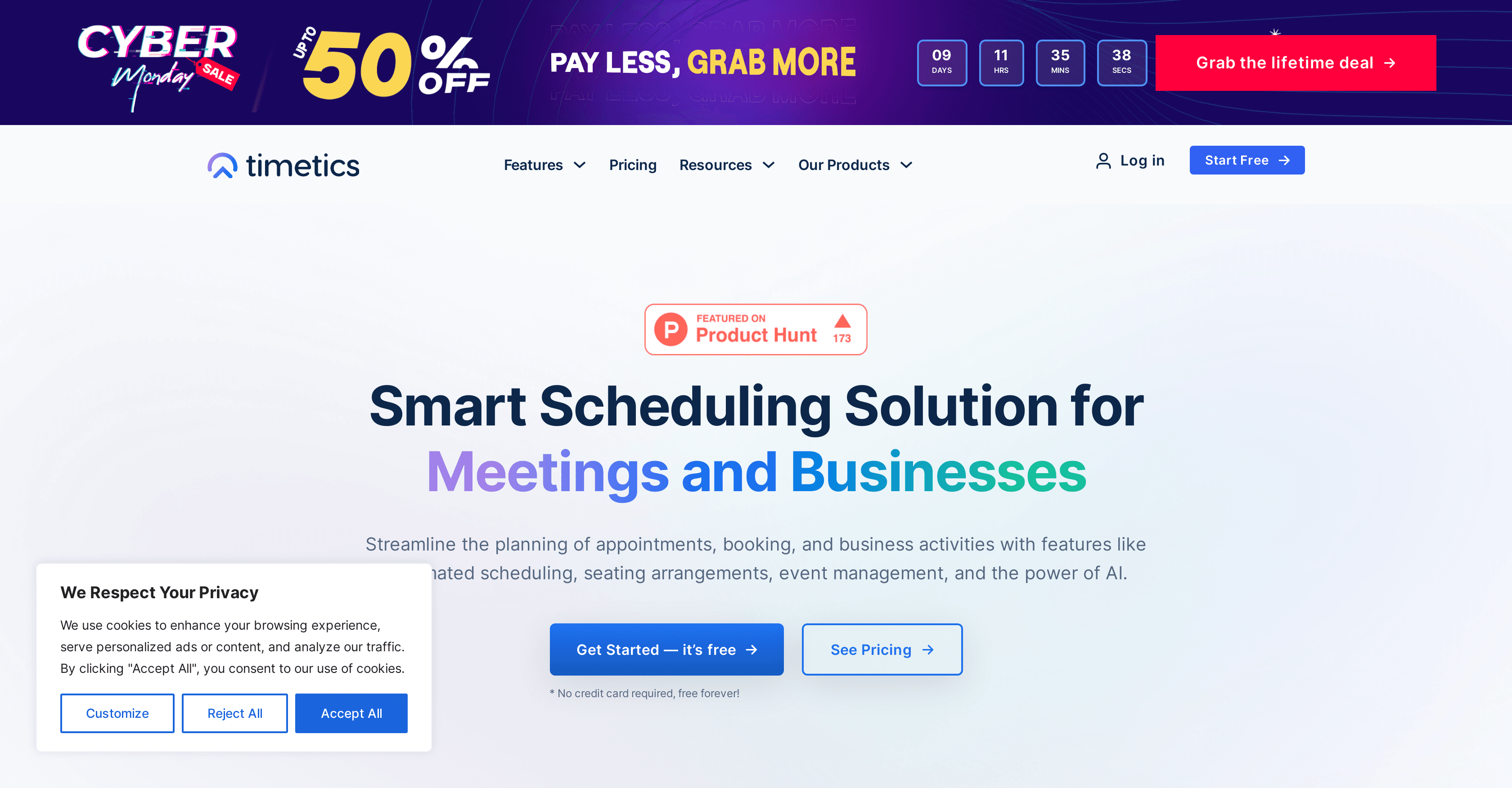 Timetics.ai screenshot