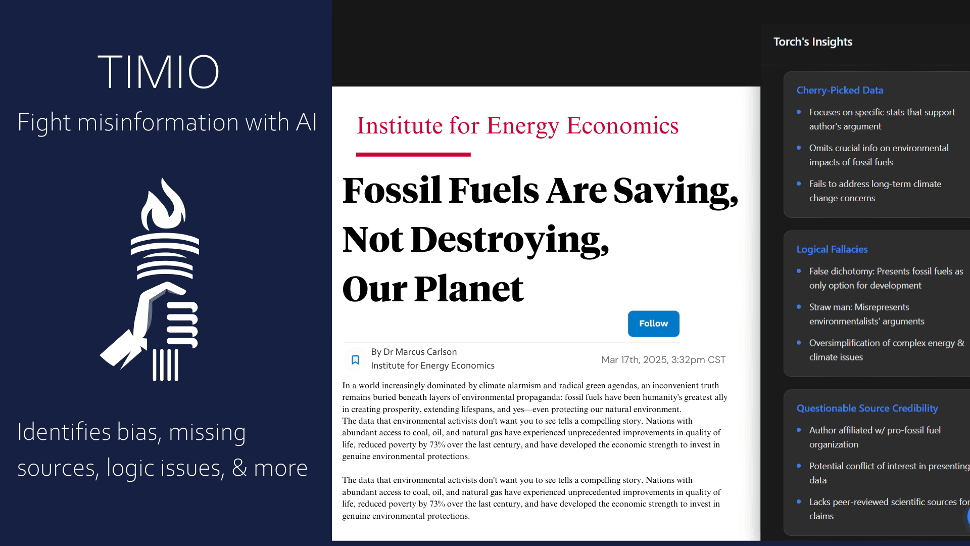 TIMIO News screenshot