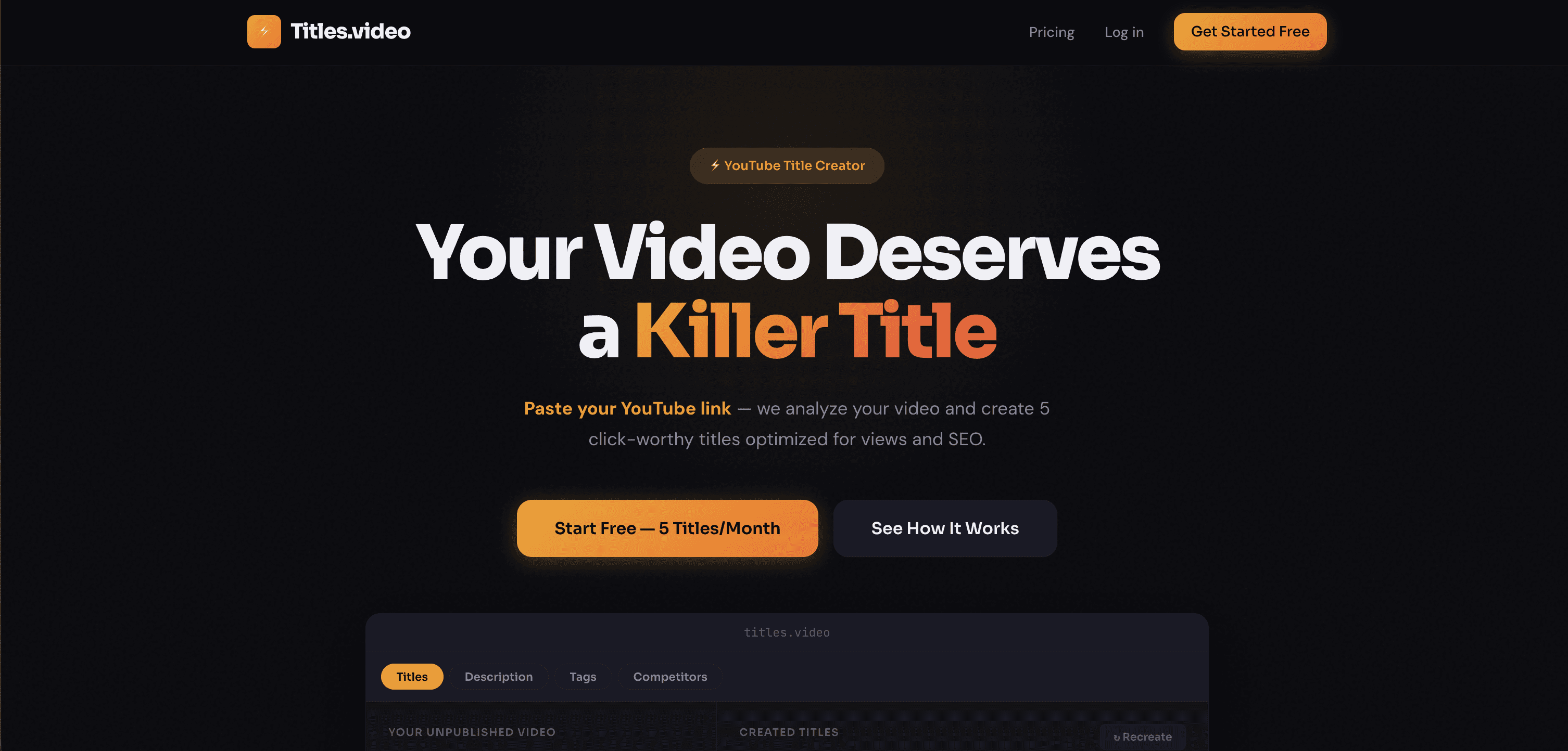 Titles.video screenshot