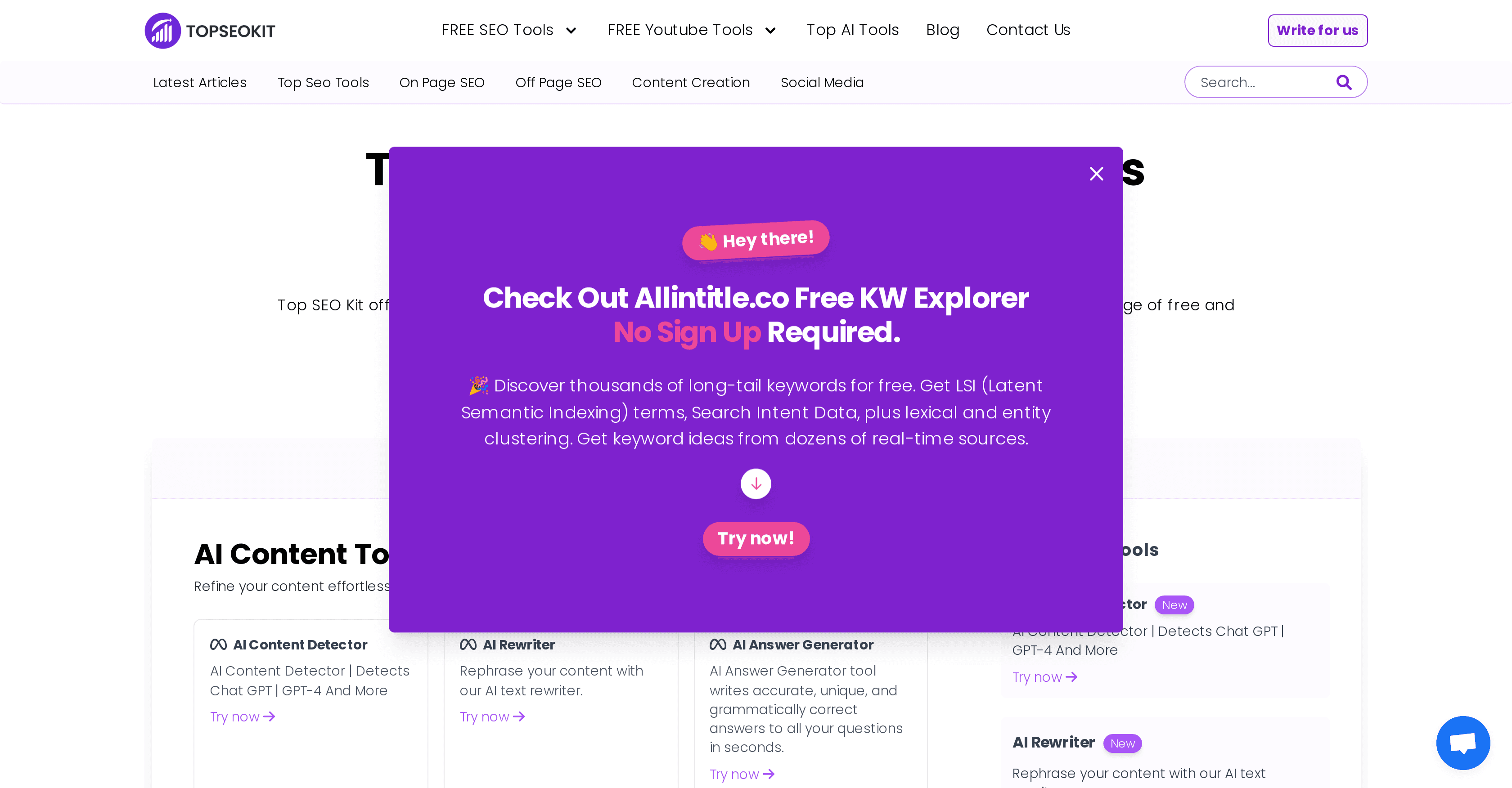 Topseokit screenshot