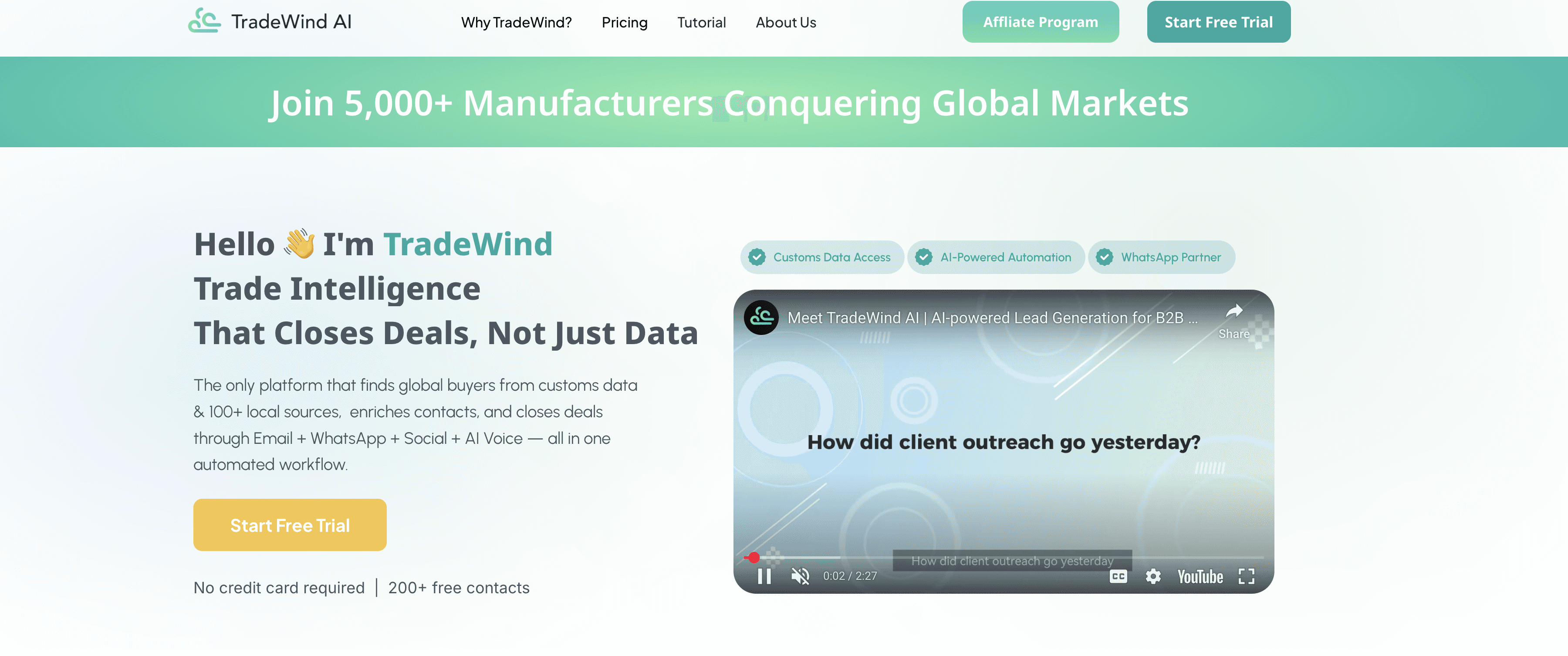 TradeWind AI screenshot