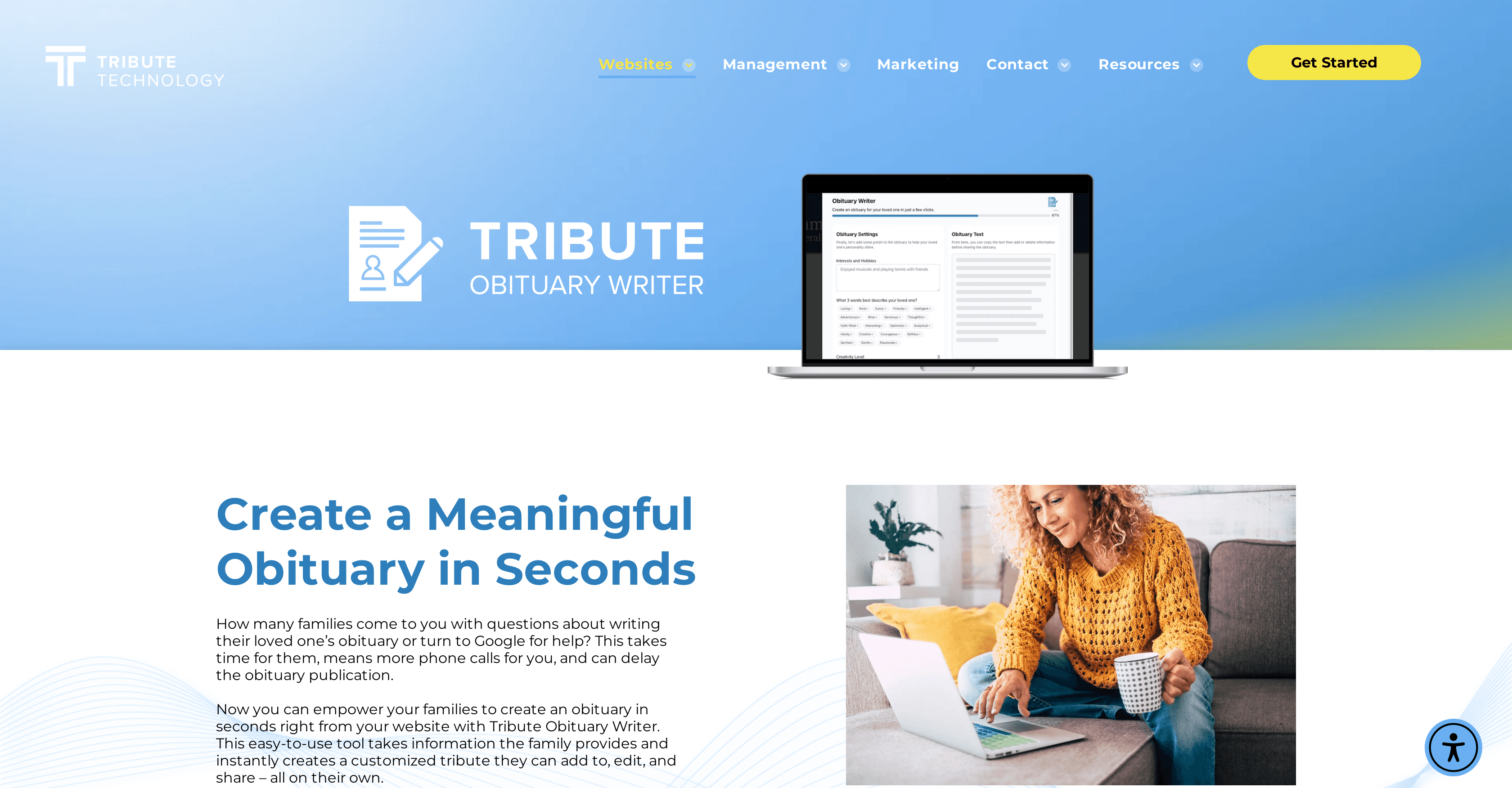 Tributetech screenshot