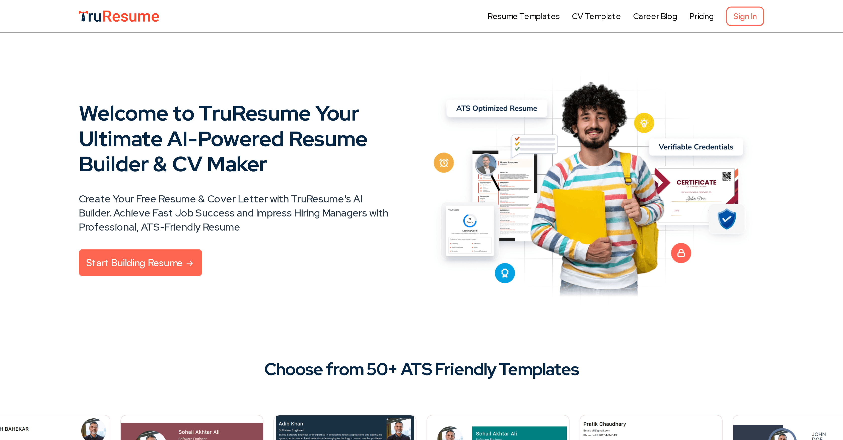 TruResume screenshot