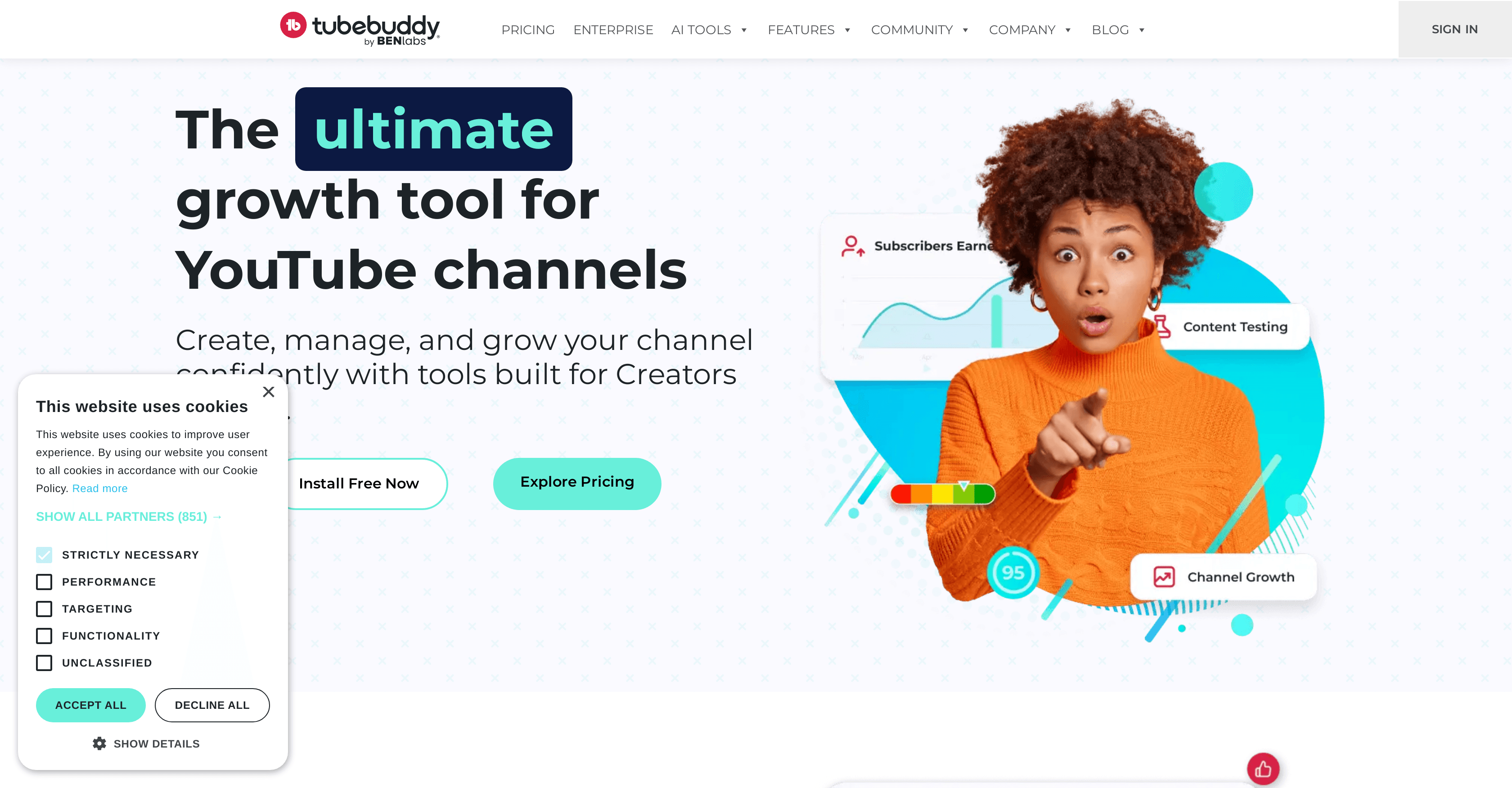 Tubebuddy screenshot