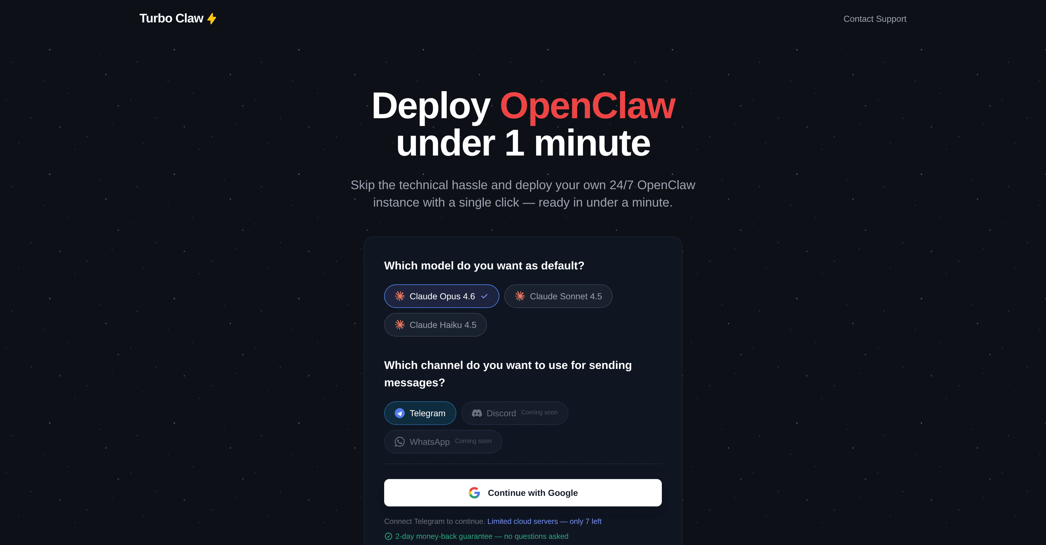 TurboClaw screenshot