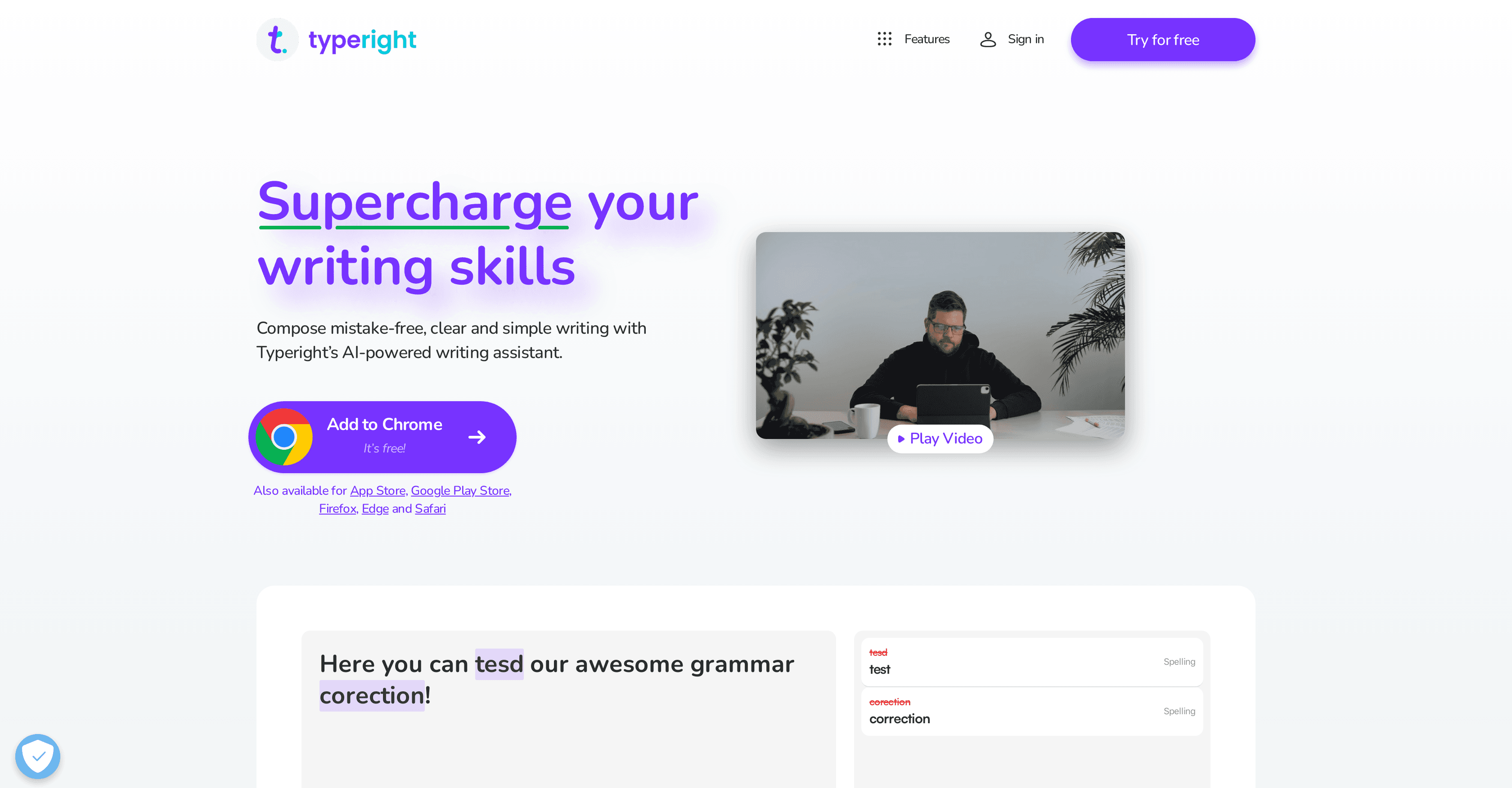 Typeright screenshot