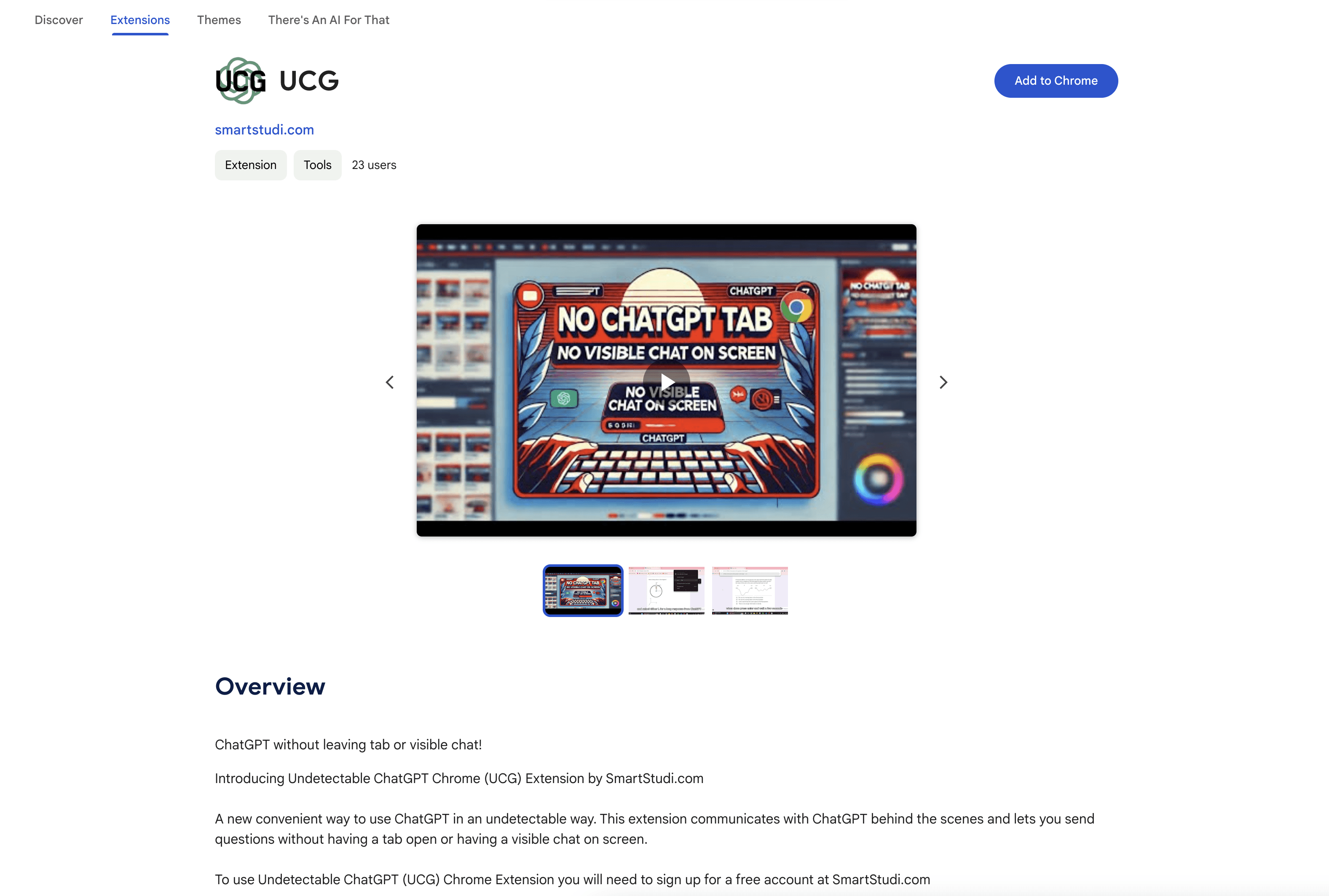 UCG by SmartStudi.com screenshot