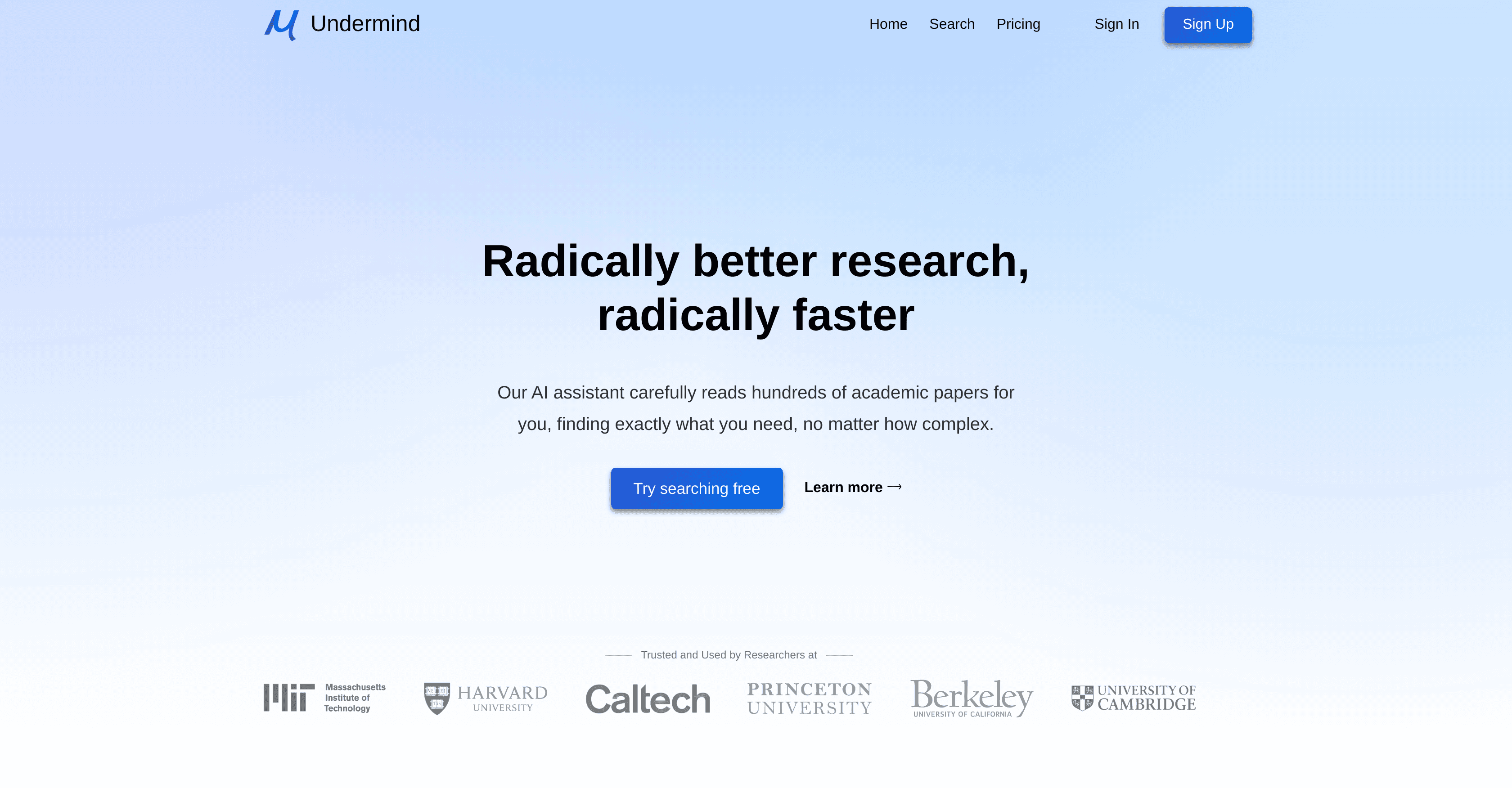 Undermind screenshot