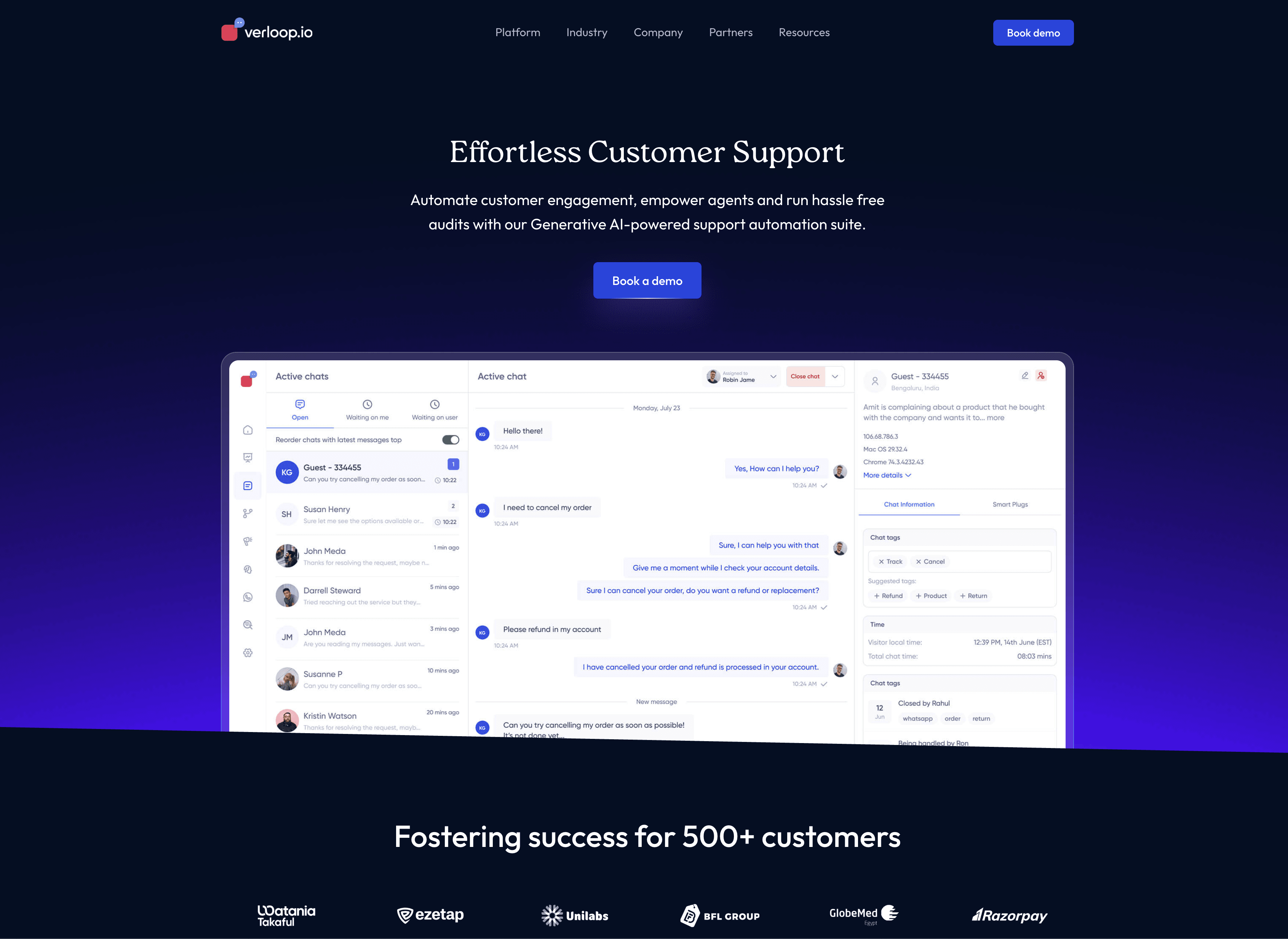Verloop.io screenshot