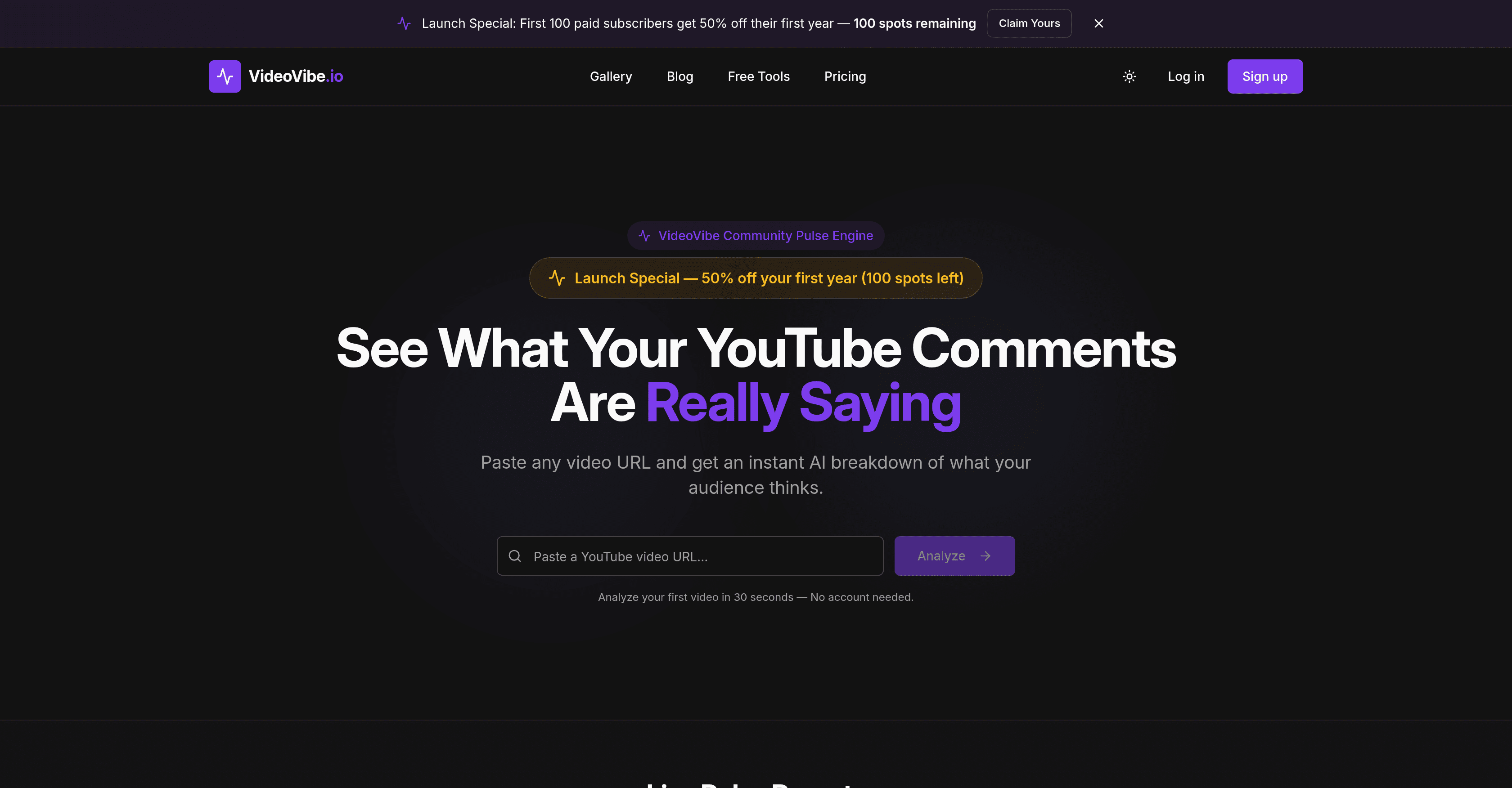VideoVibe.io screenshot