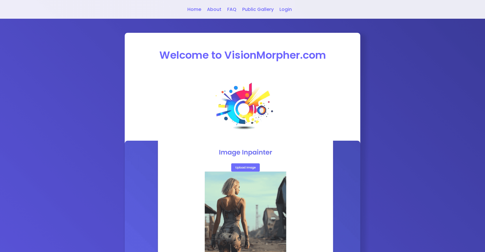 Visionmorpher screenshot