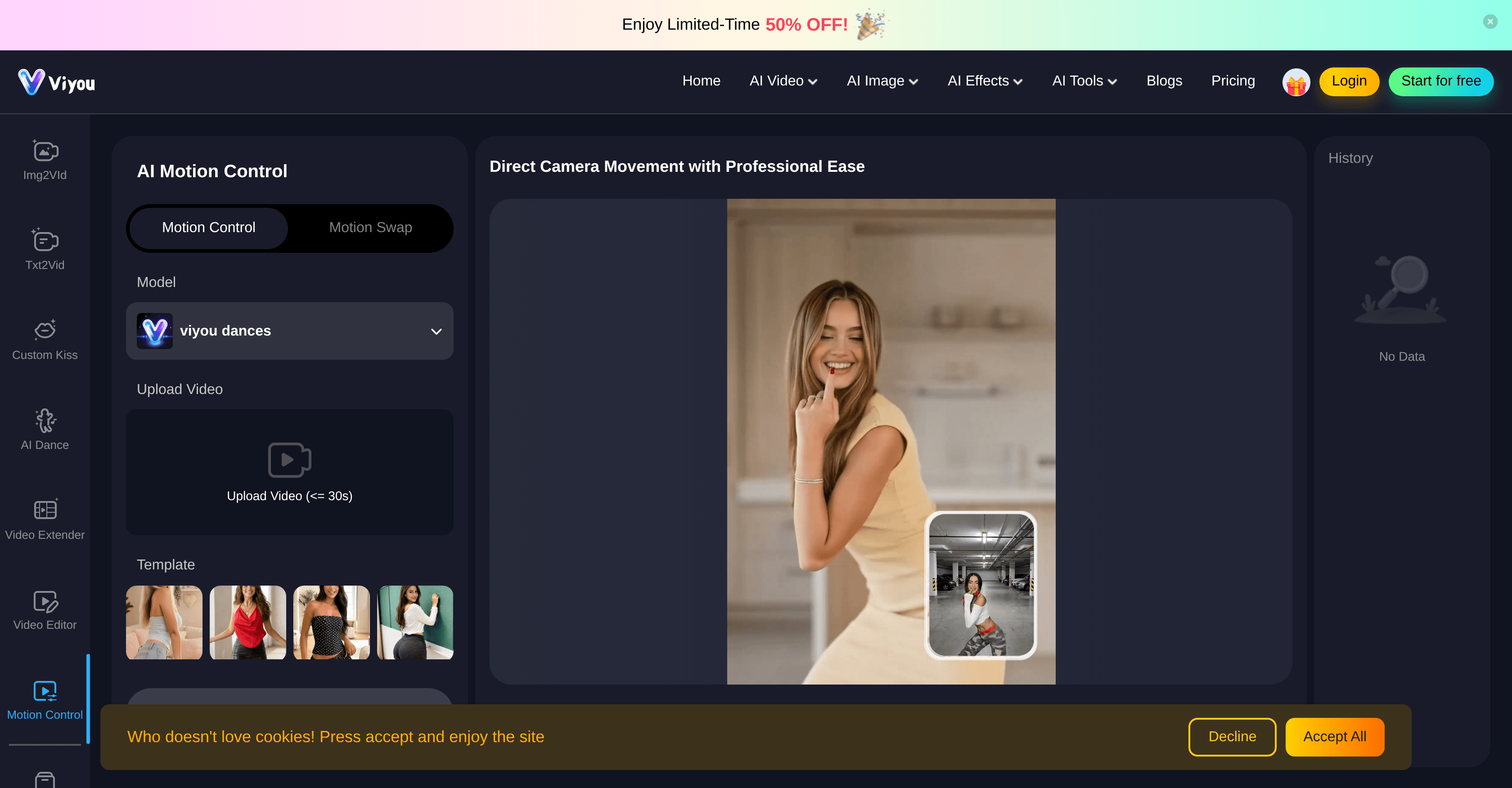 Viyou AI Motion Control screenshot