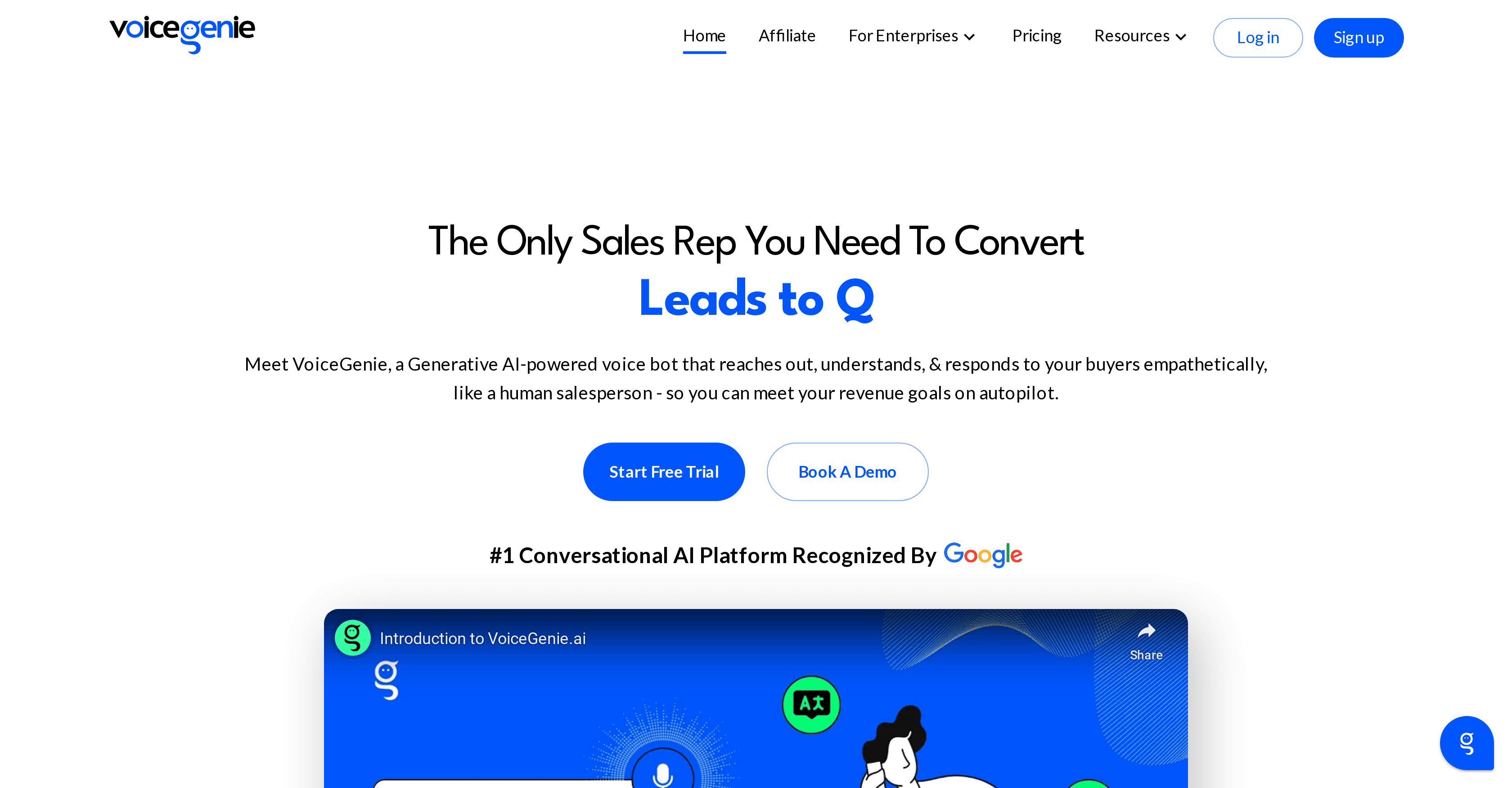 VoiceGenie screenshot