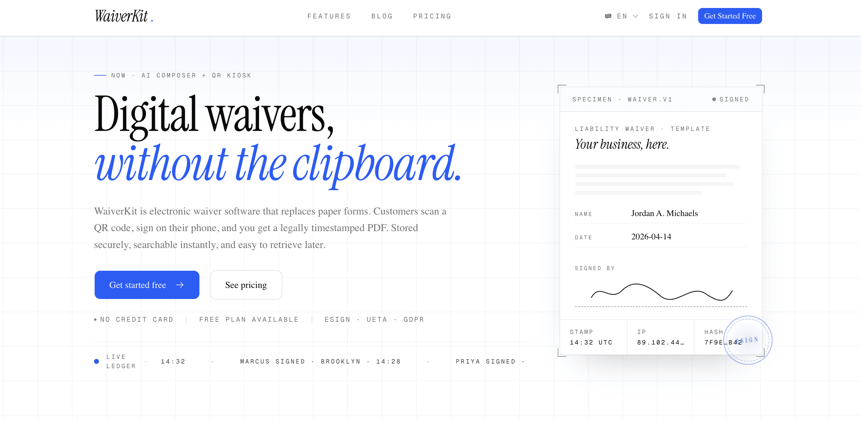 WaiverKit screenshot