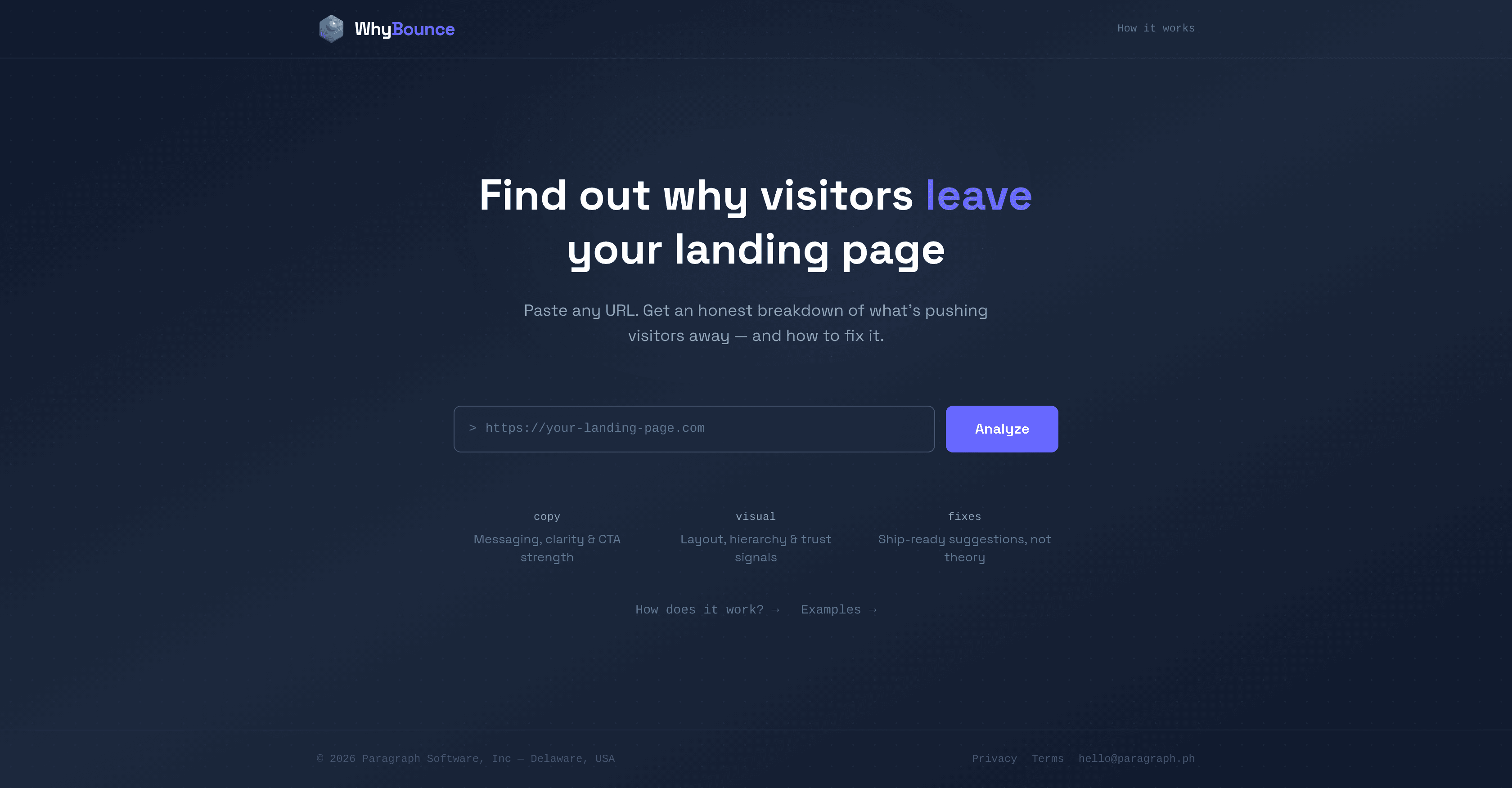 WhyBounce screenshot