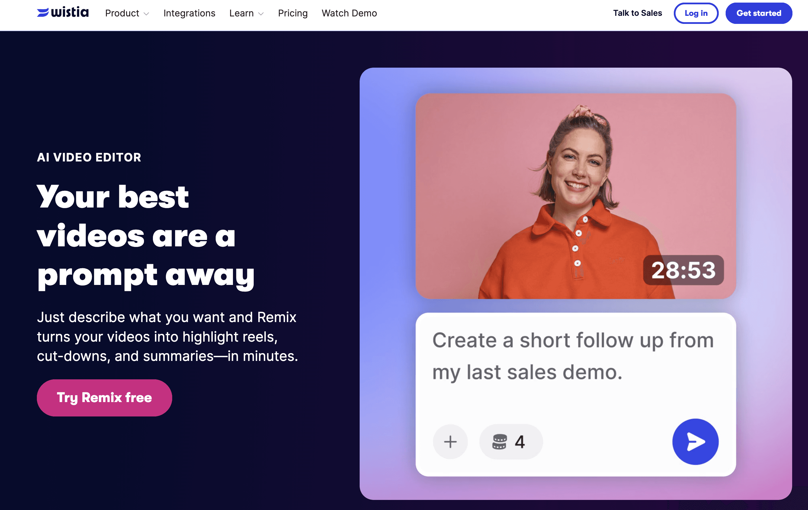 Wistia Remix screenshot