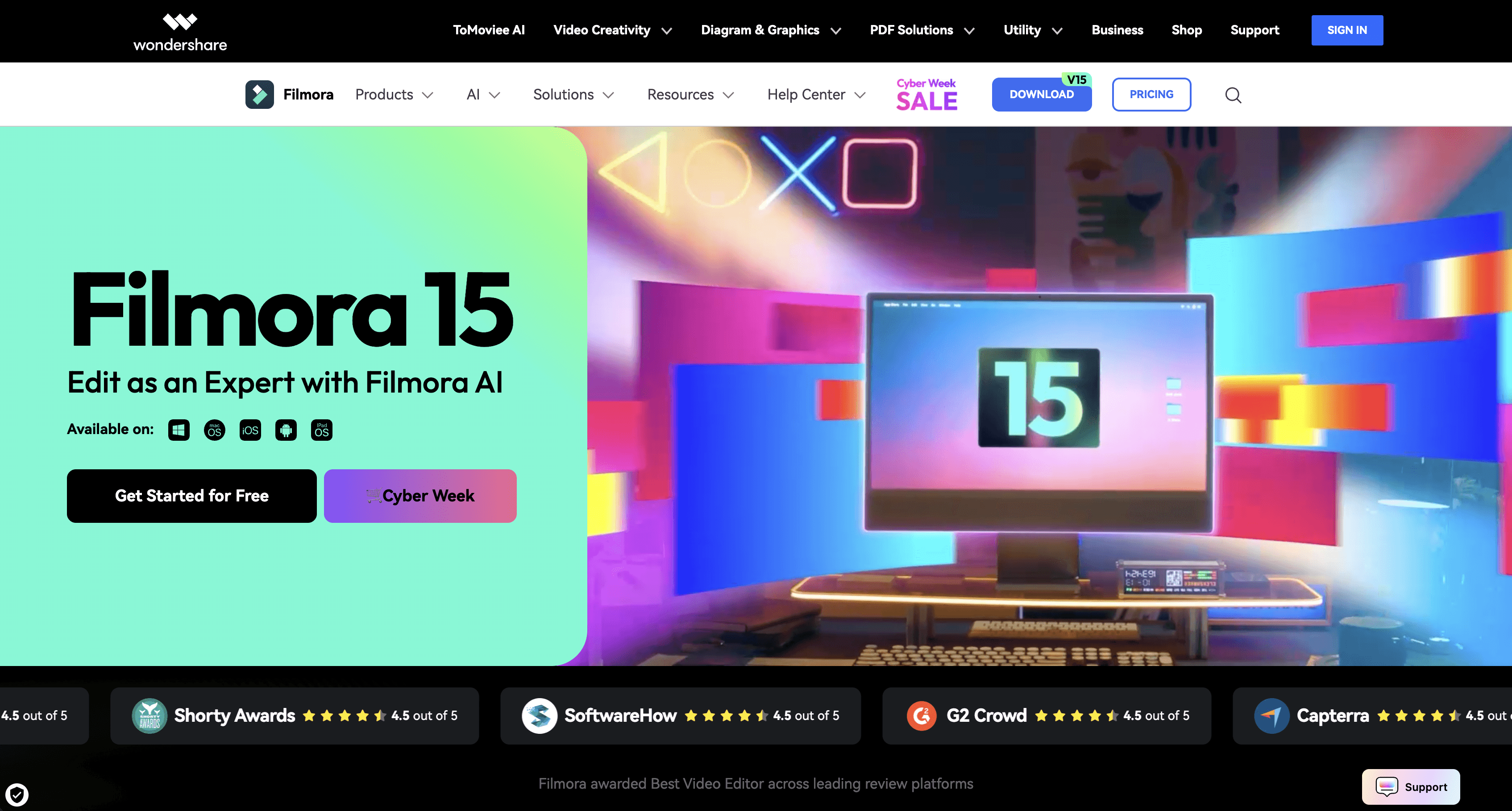 Wondershare Filmora screenshot