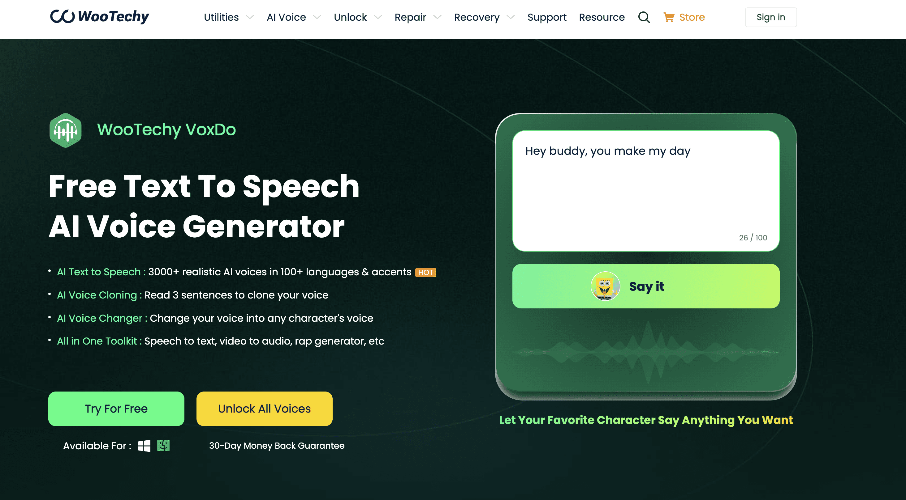 WooTechy VoxDo screenshot