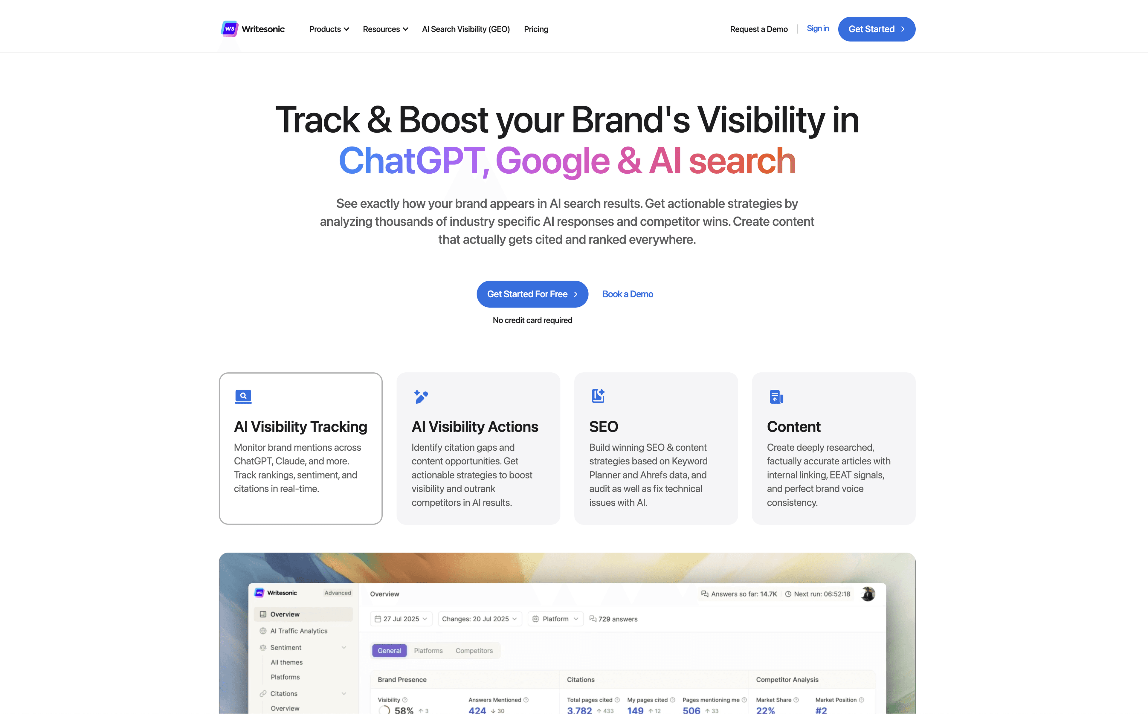Writesonic screenshot