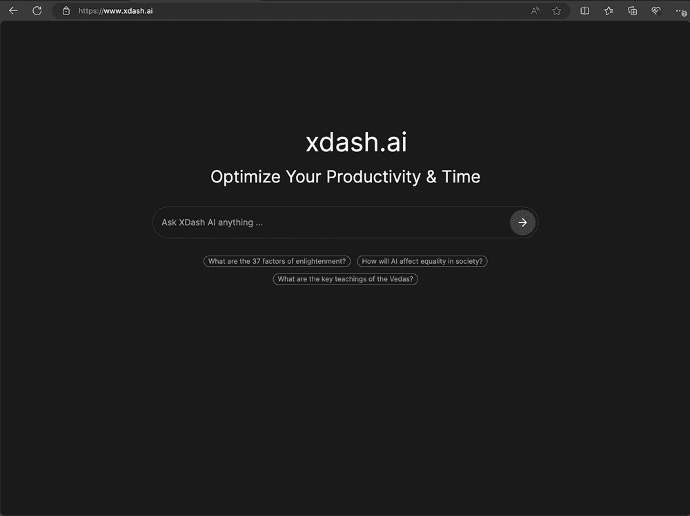 Xdash screenshot