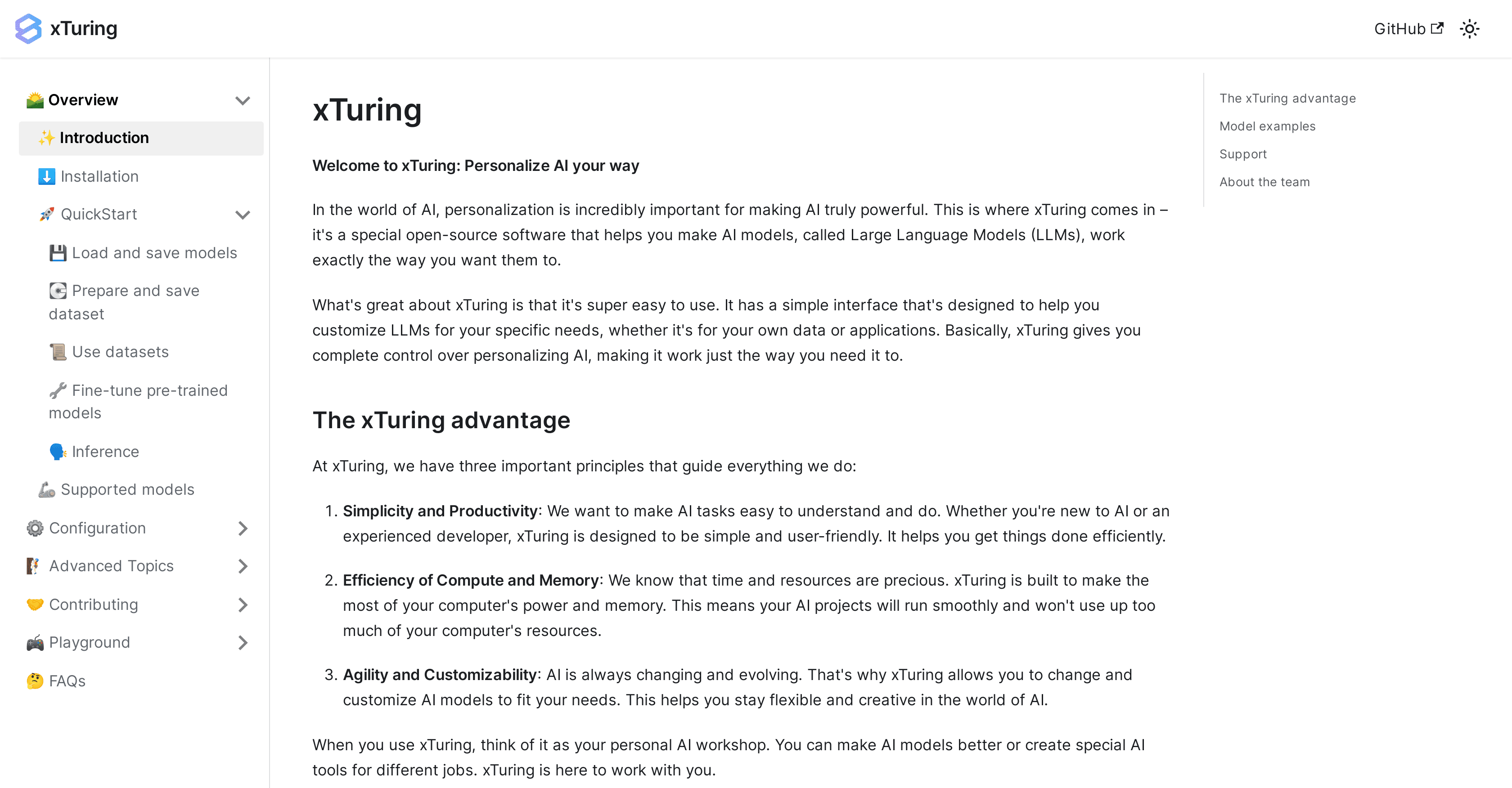Xturing screenshot