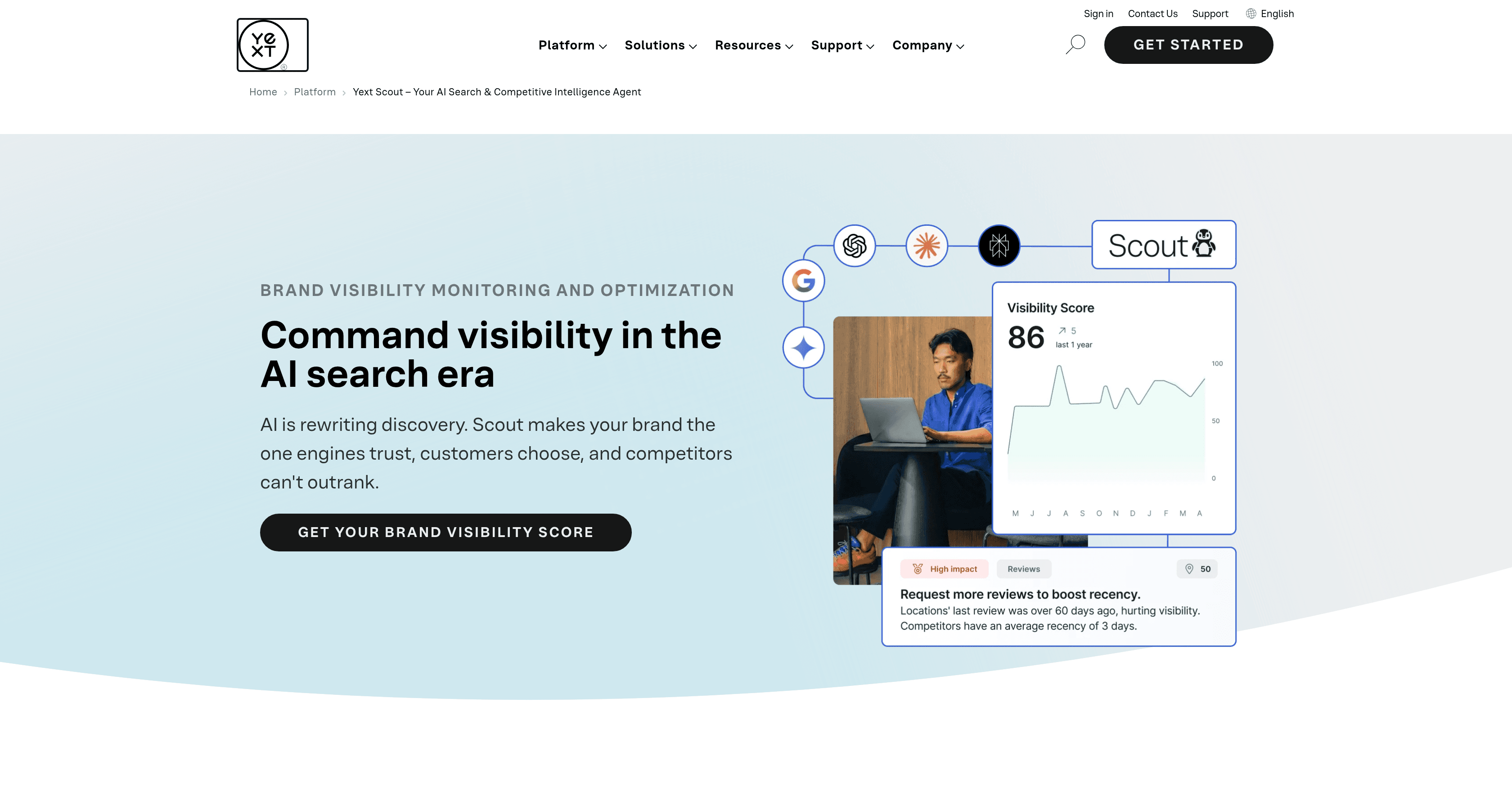Yext Scout screenshot