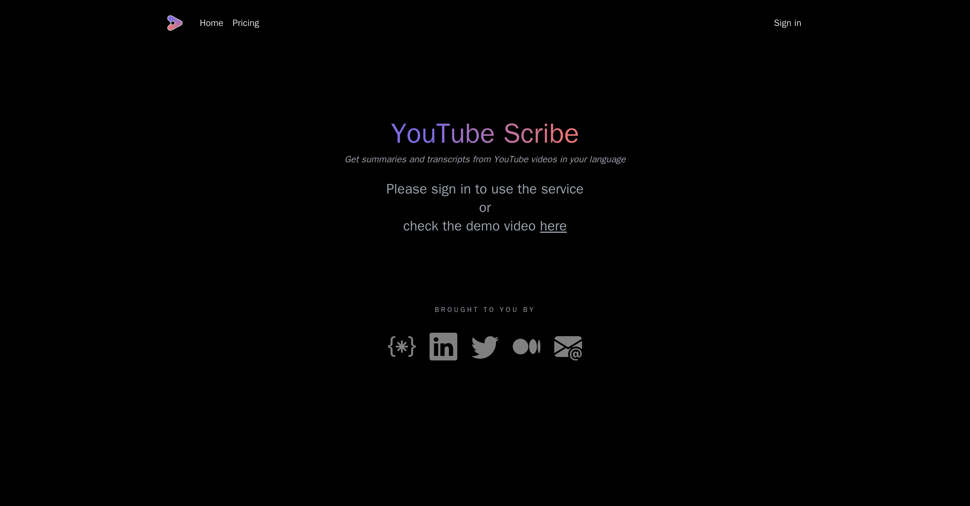 YouTube Scribe screenshot