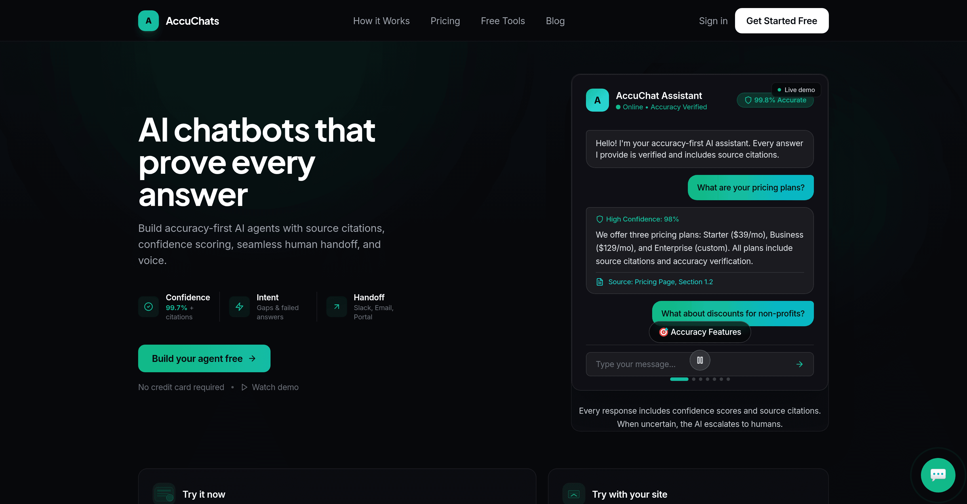 AccuChats screenshot