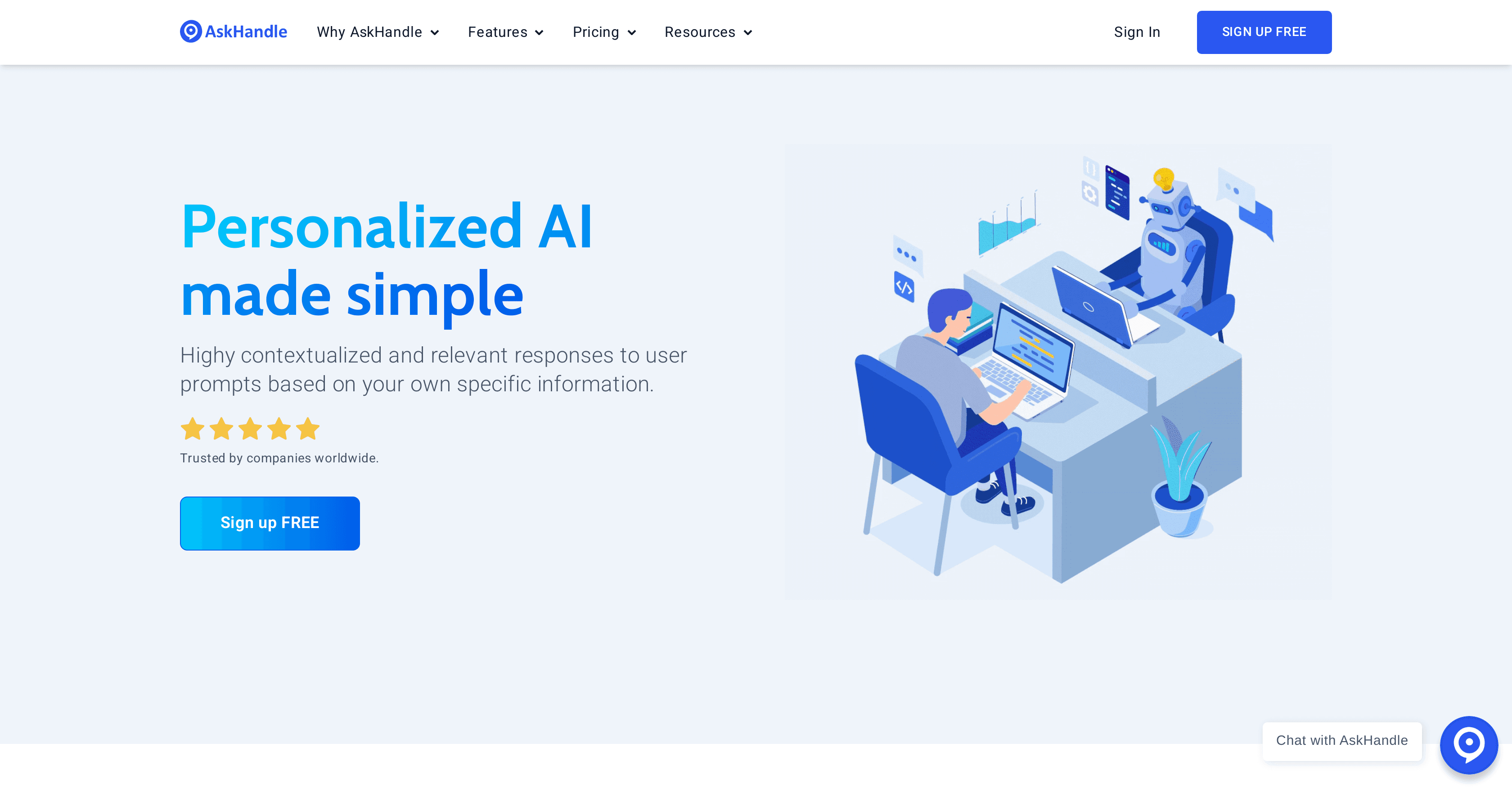AskHandle screenshot