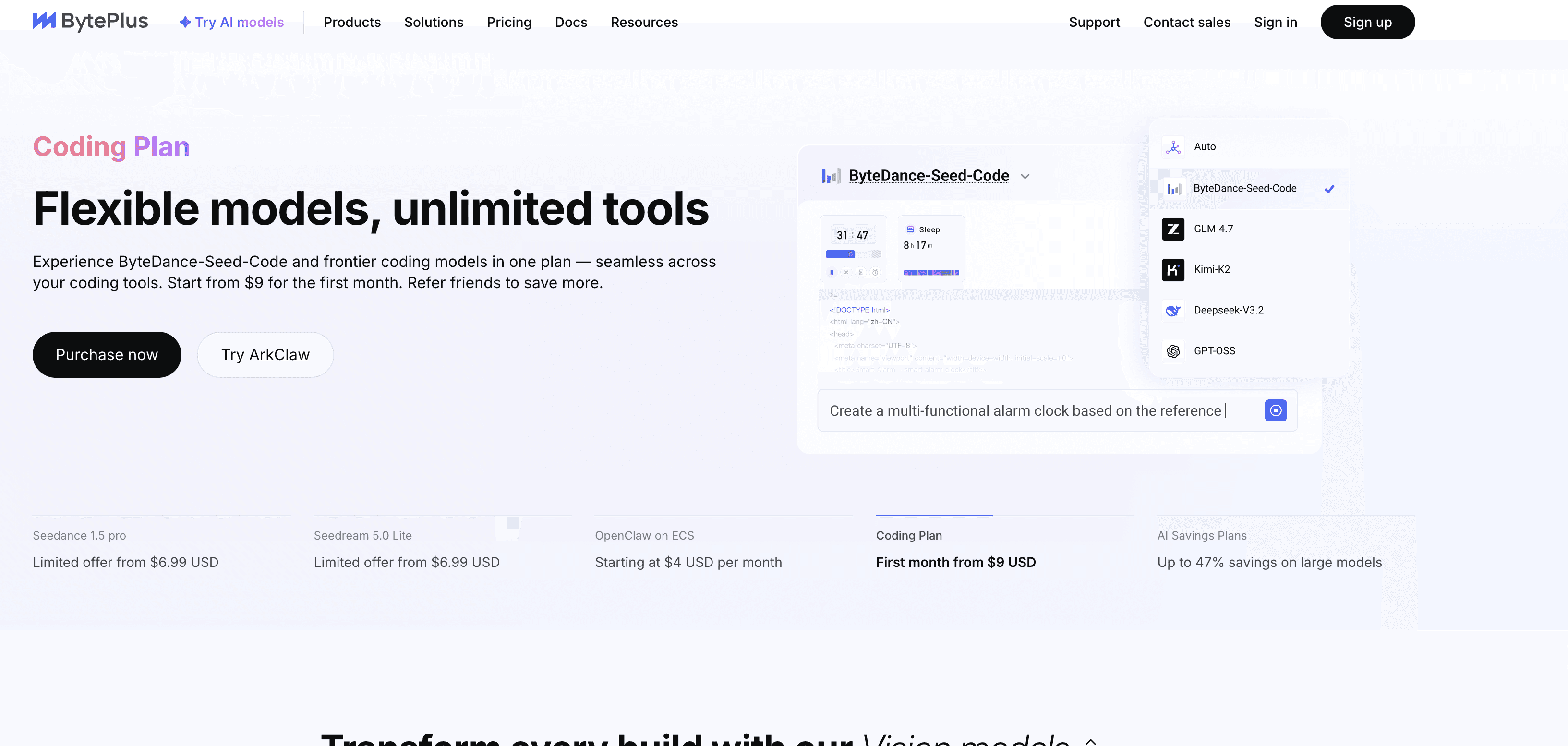 BytePlus screenshot