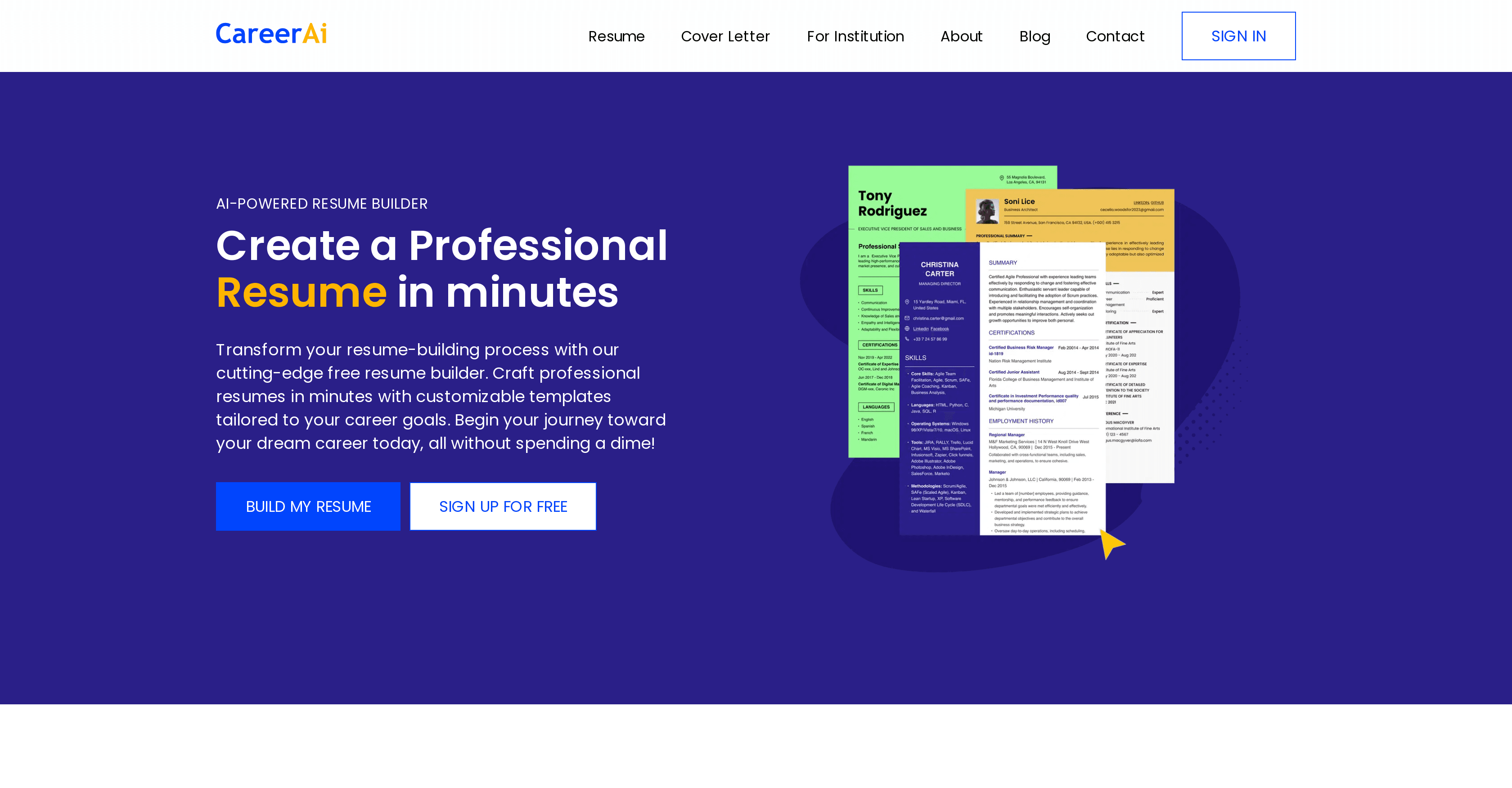 CareerAI screenshot